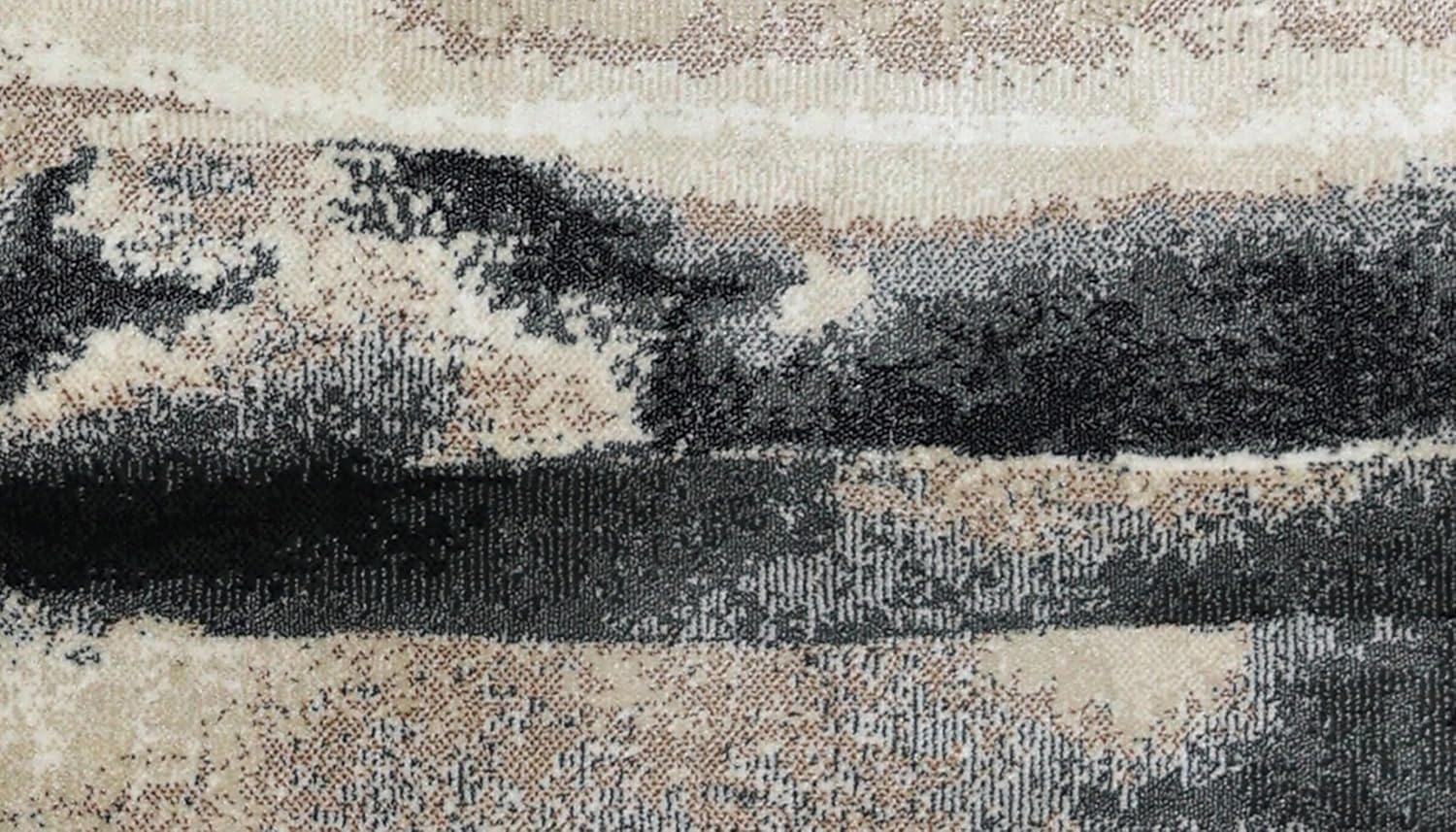 Durable Modern Abstract Area Rug – Easy-Care Washable Carpet