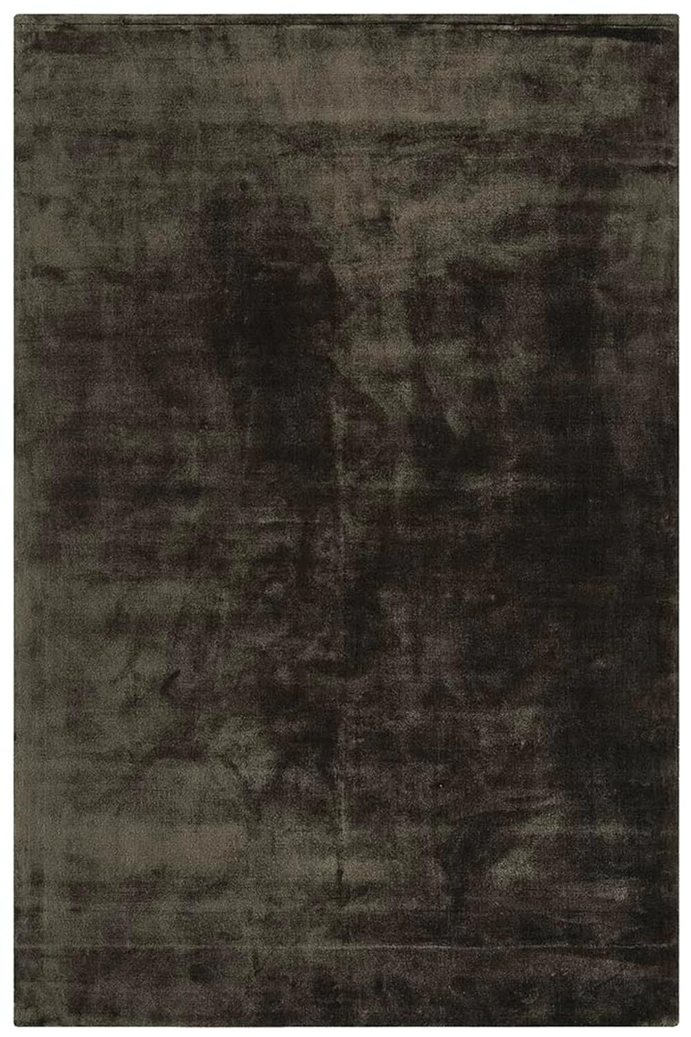 Brown Moonlit Weave Viscose Silk Hand-Tufted Rug