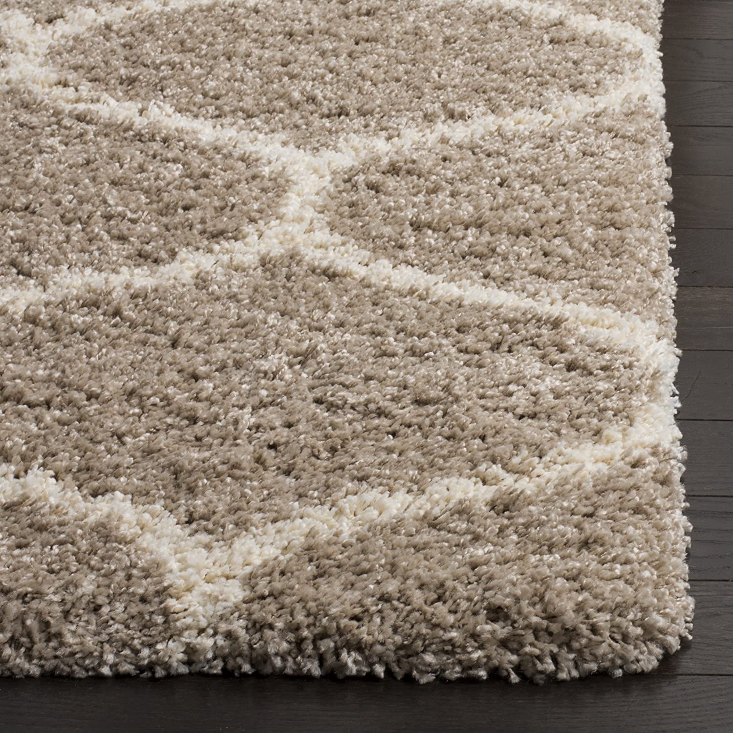 Beige Moraccan Shaggy Carpet | Soft & Fluffy Microfiber Area Rug