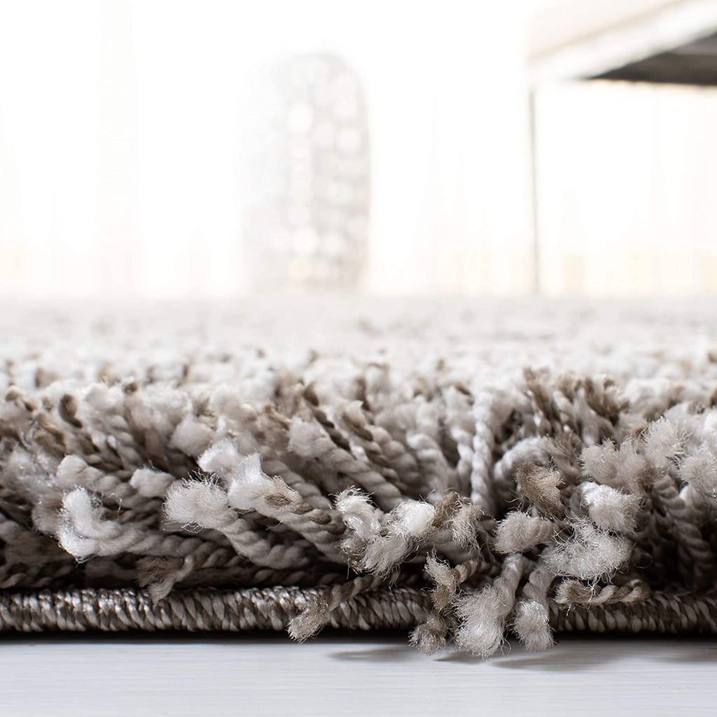 Grey Handmade Ombre Microfibre Carpet – Soft Area Rug for Living Room, Bedroom & Hall