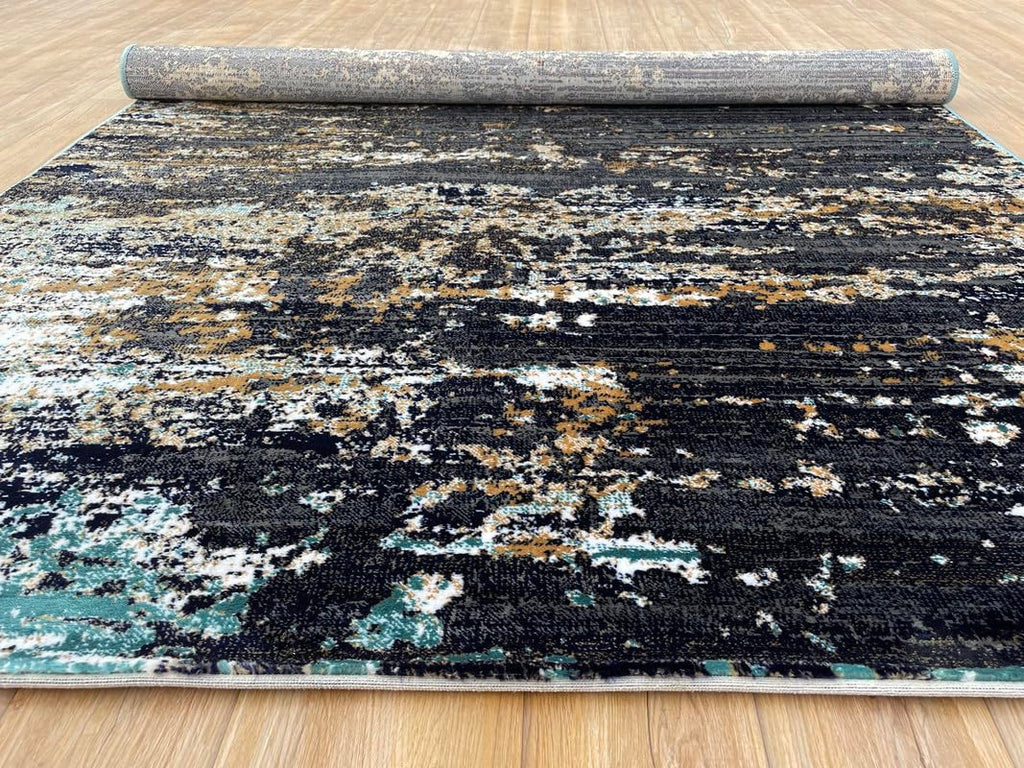 Washable Modern Abstract Area Rug – Non-Shedding Acrylic Wool Rug