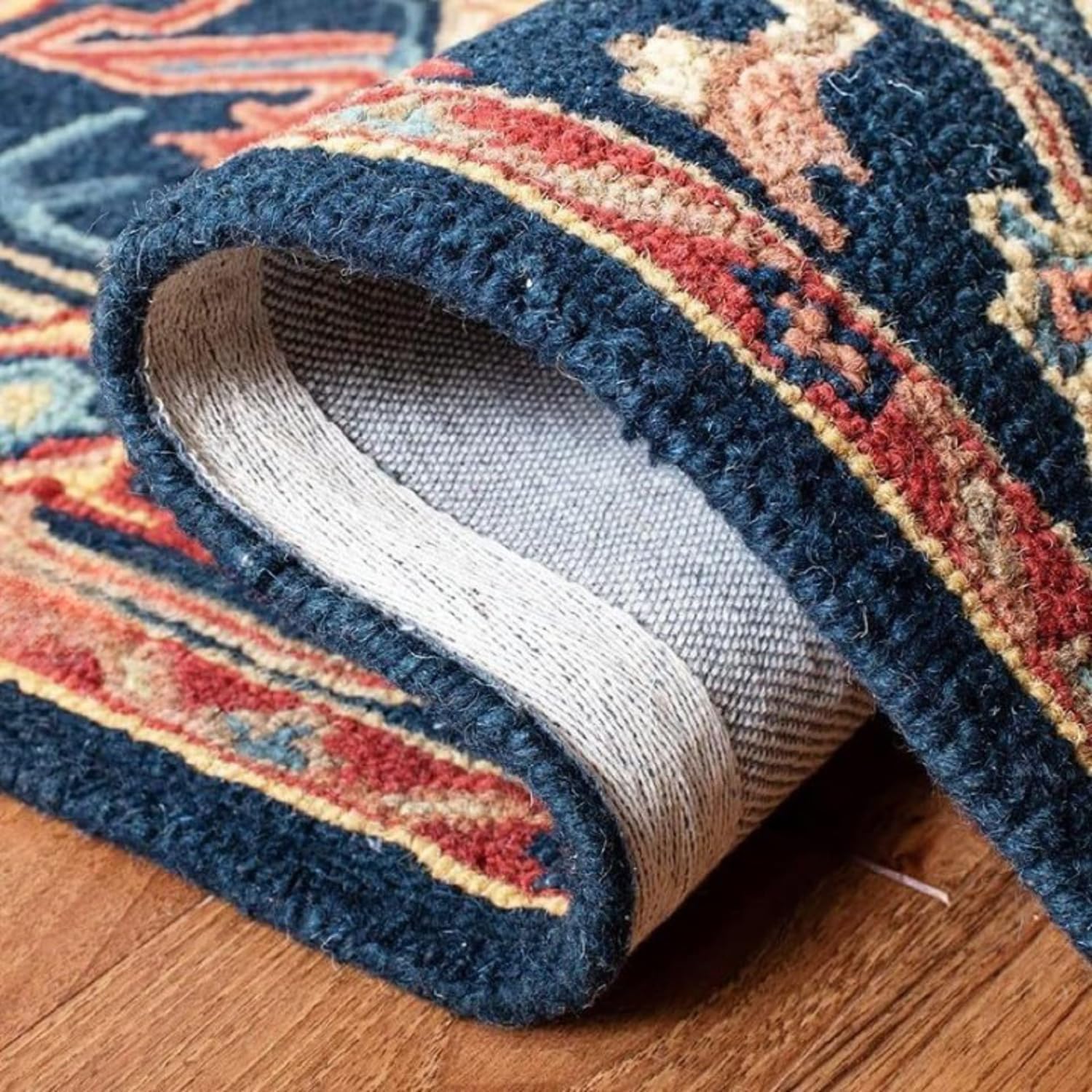 Blue Persian Heriz Area Rug