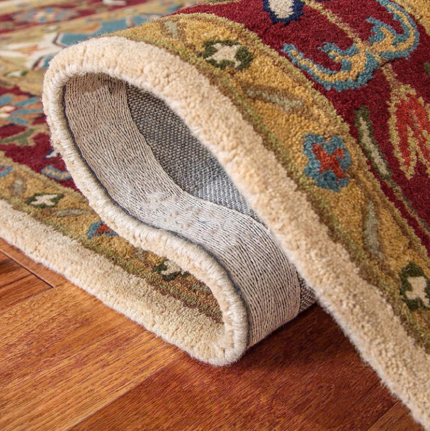 Ivory Persian Heriz Area Rug