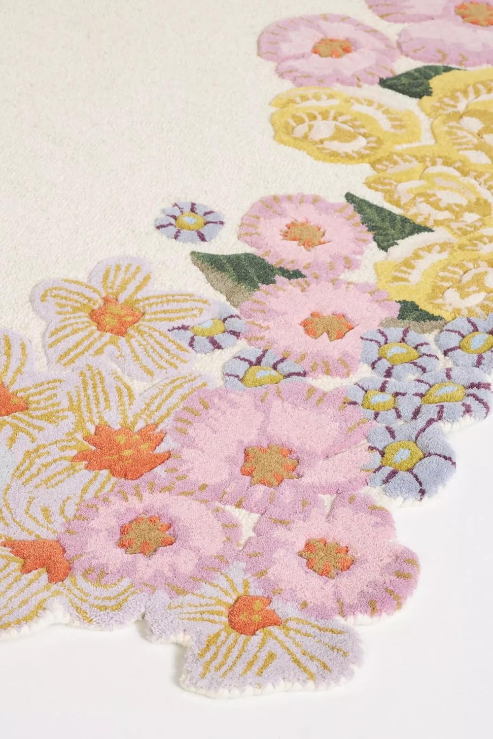 Botanic Foliage Hand-Tufted Irregular Rug