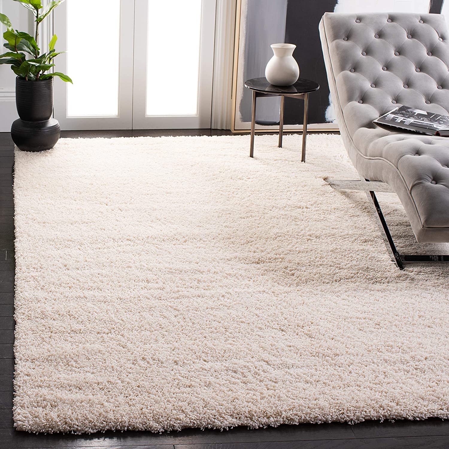Cream Handmade Shaggy Carpet – Ultra Soft Area Rug for Living Room & Bedroom