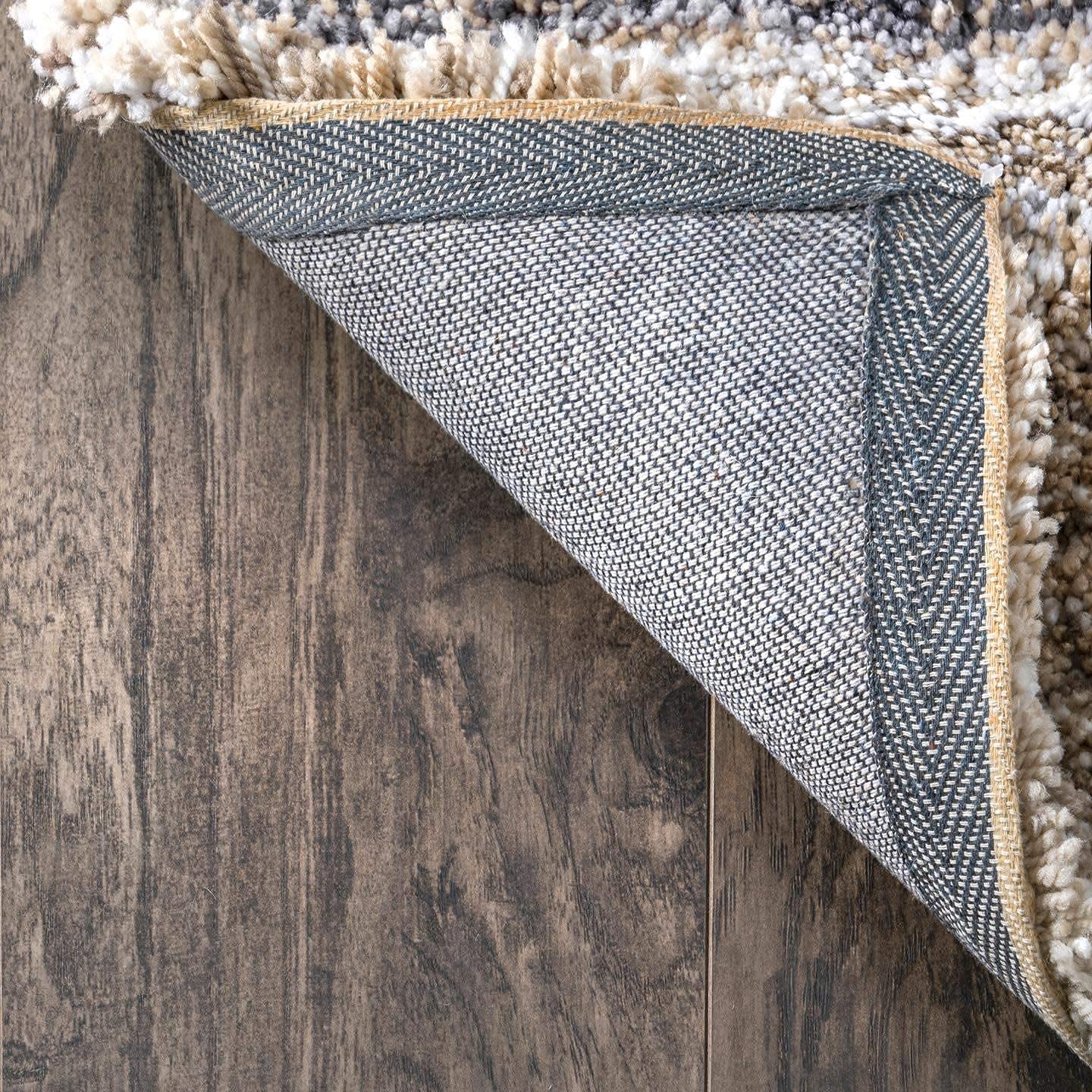 Beige Handmade Ombre Microfibre Carpet – Soft Area Rug for Living Room, Bedroom & Hall