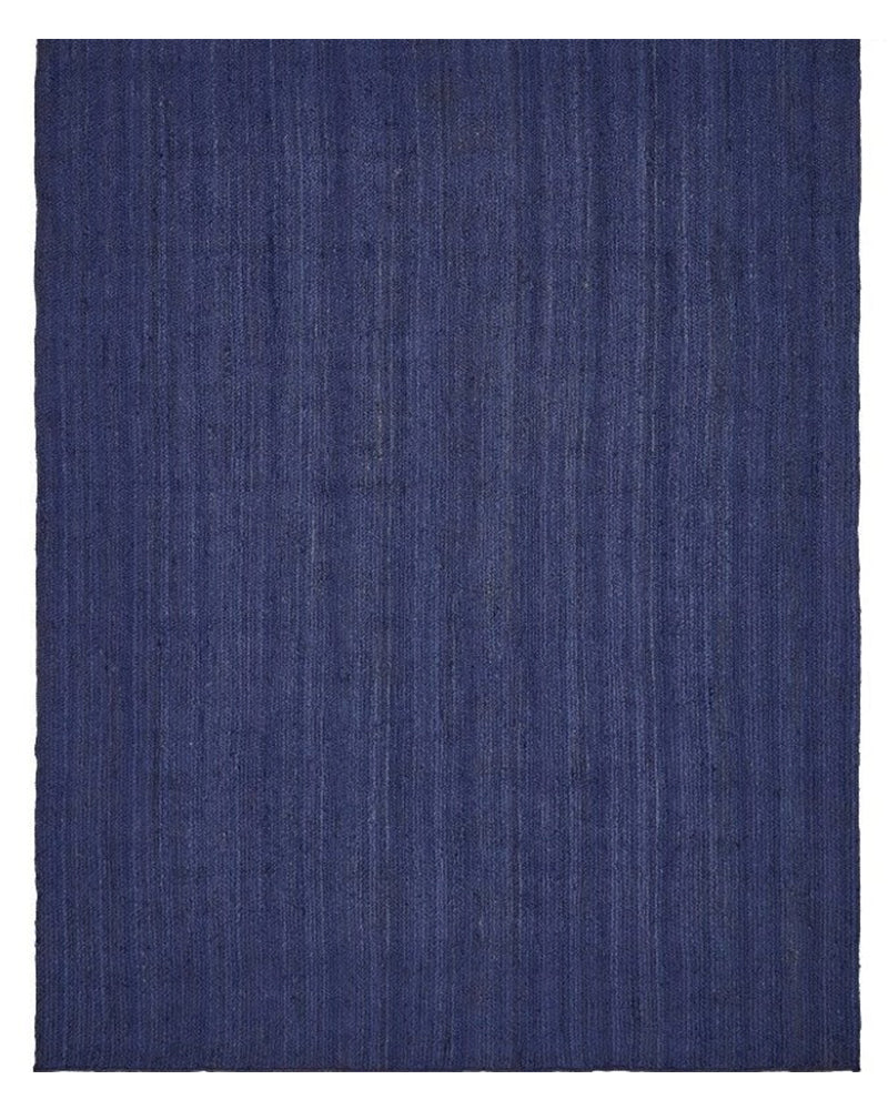 Navy Blue Color Handmade Braided Jute Carpet