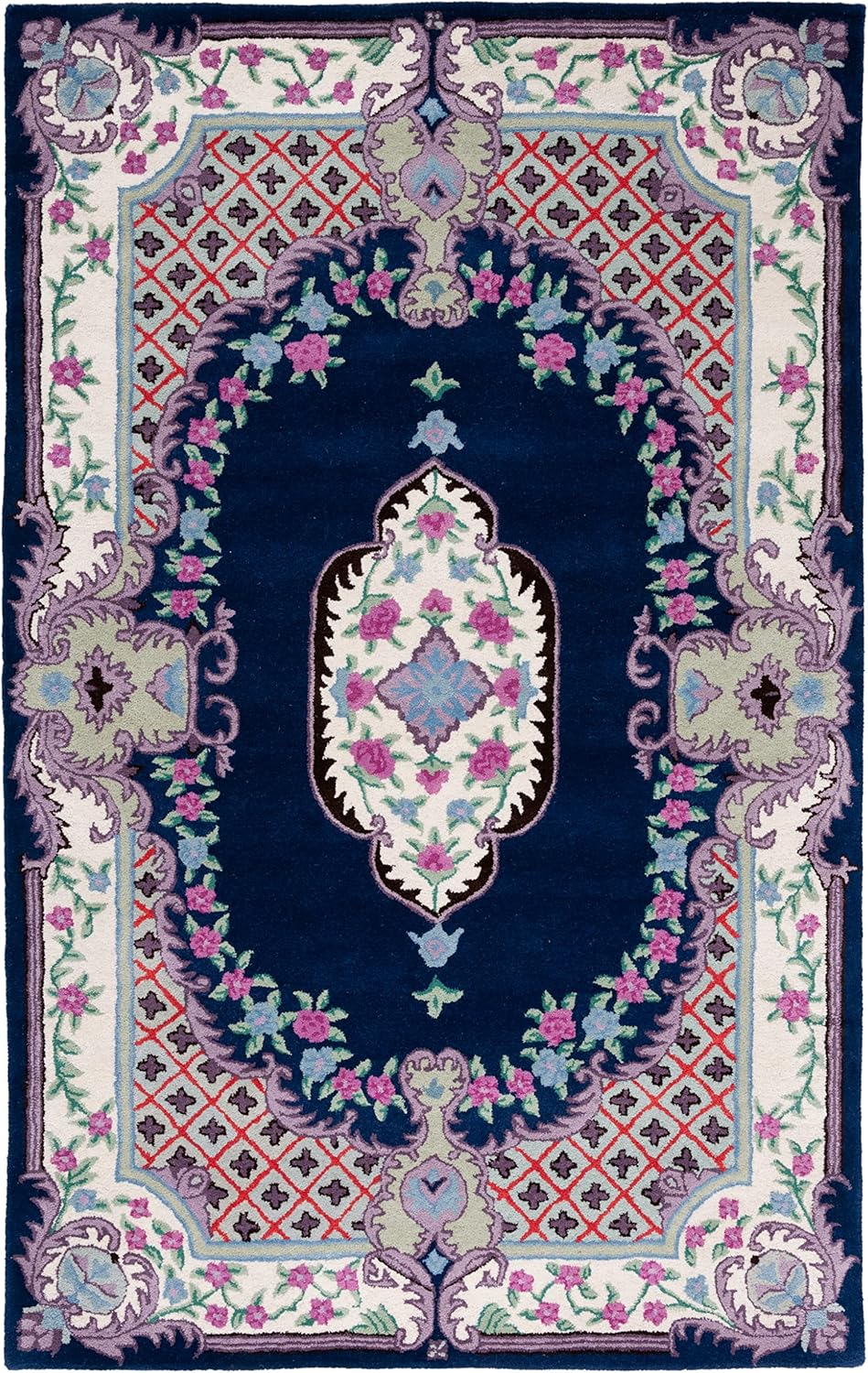 Navy Blue Traditional Handmade Persian Rug