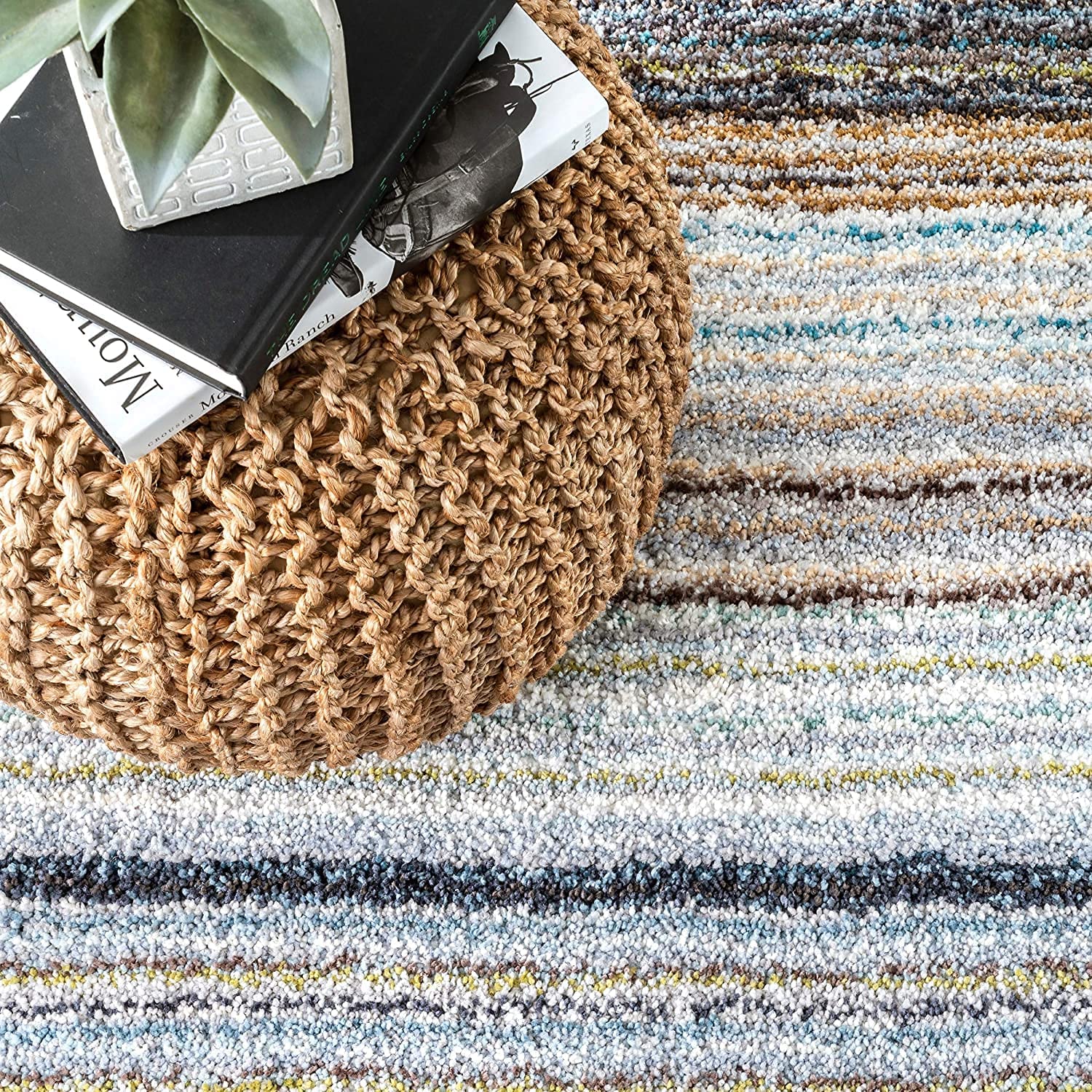 Handmade Ombre Microfibre Carpet – Soft Area Rug for Living Room, Bedroom & Hall