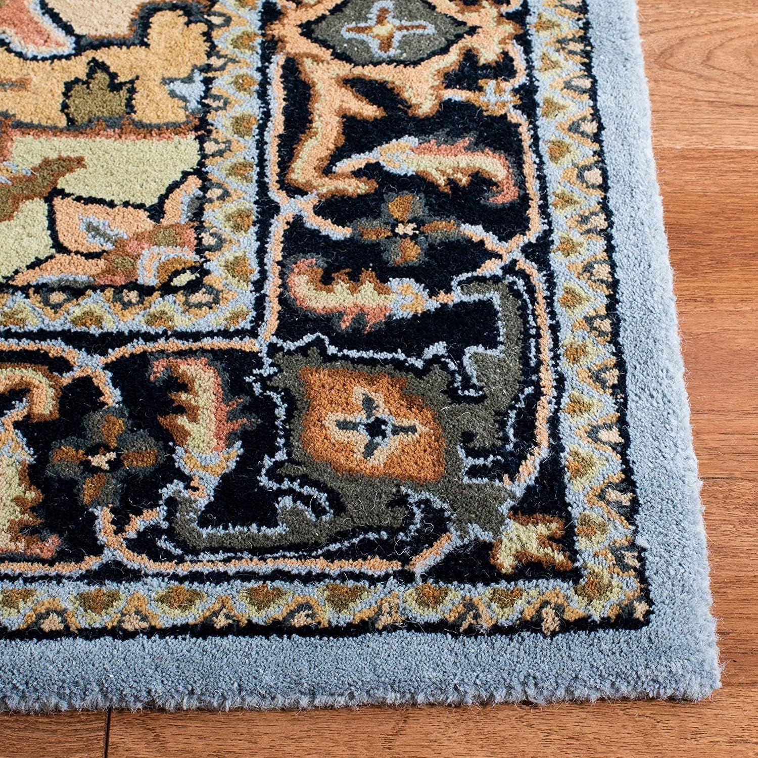 Silver Grey Persian Heriz Area Rug