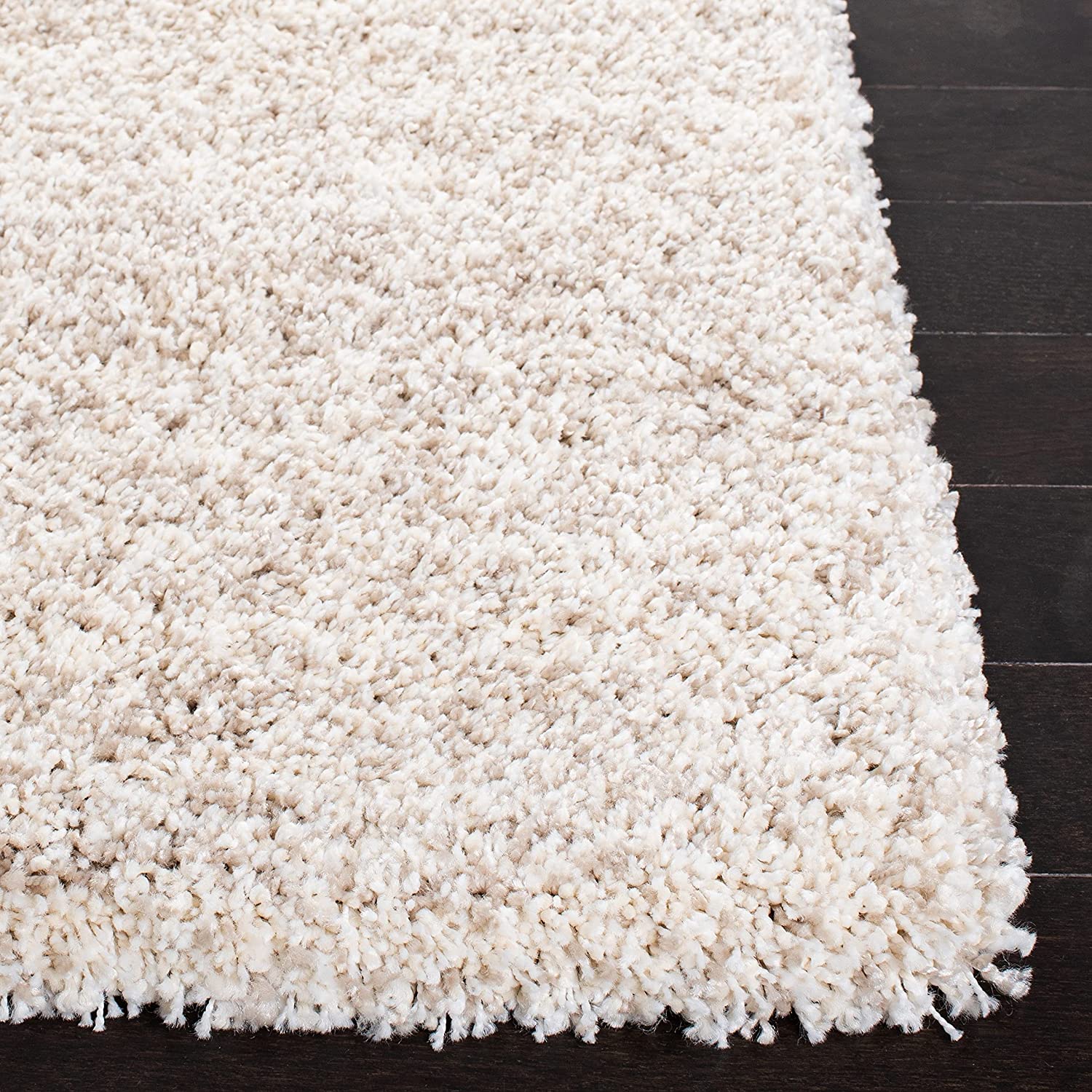 Cream Handmade Ombre Microfibre Carpet – Soft Area Rug for Living Room, Bedroom & Hall