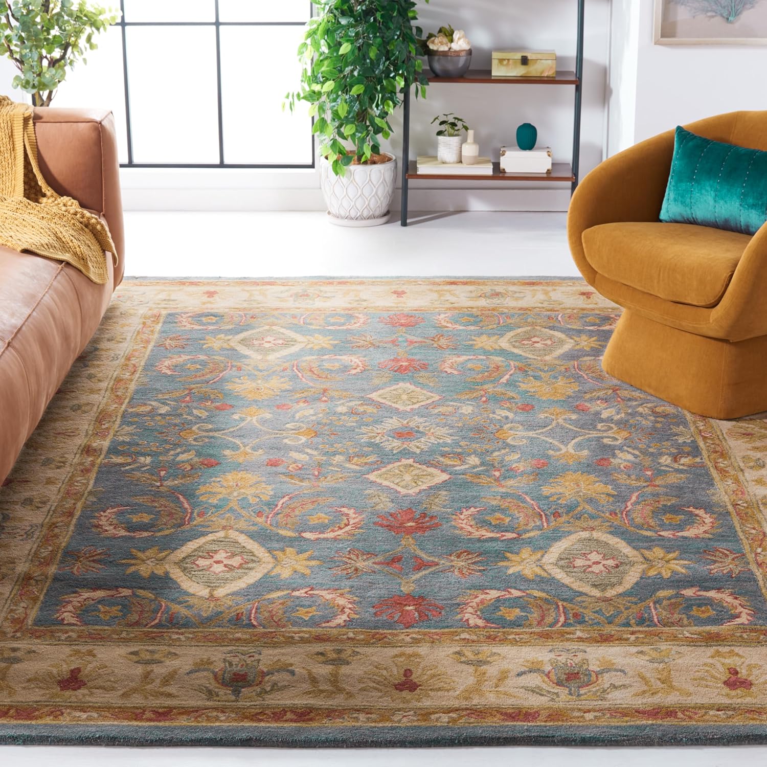 Grey Vintage Persian Traditional Area Rug