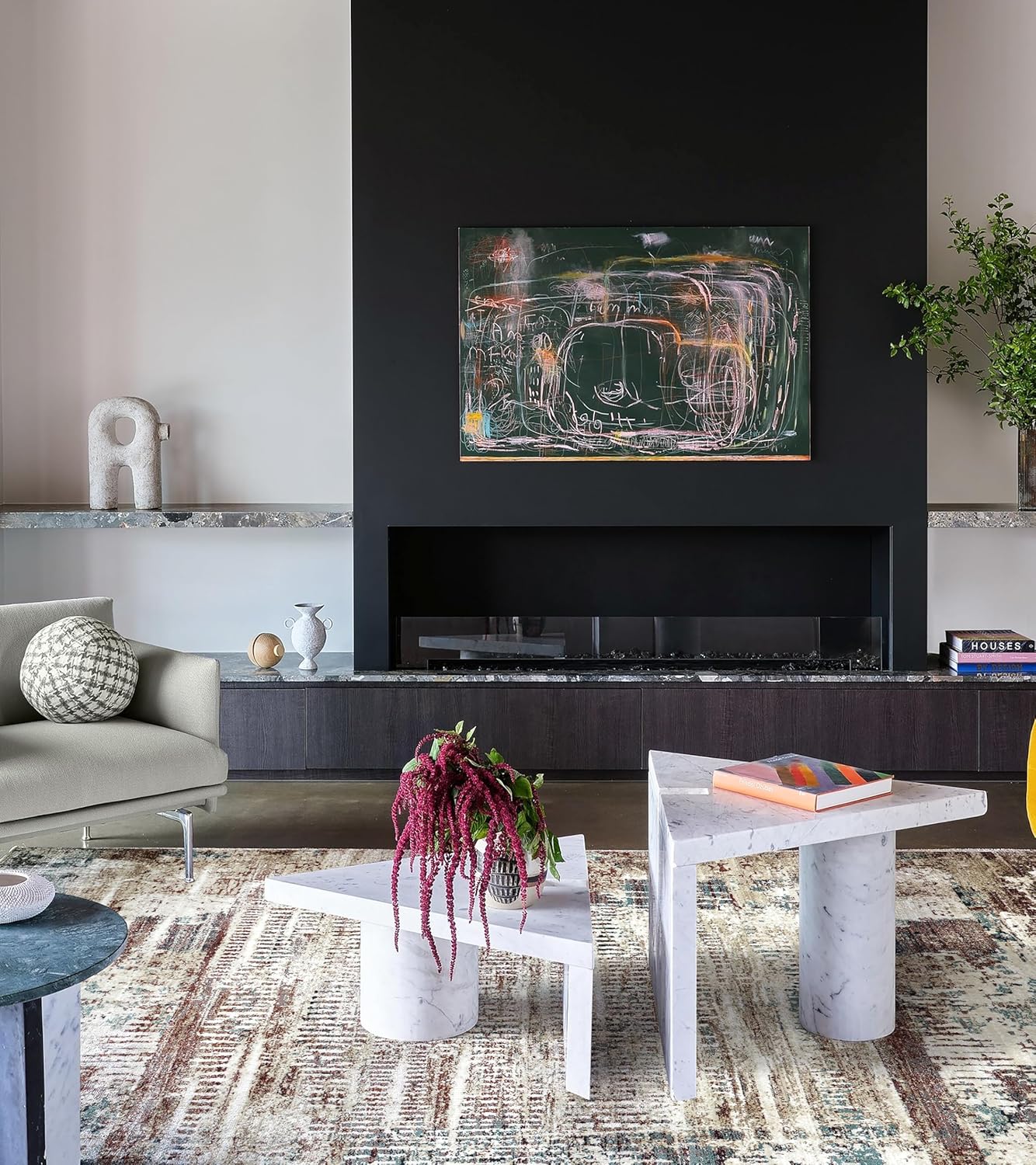 Cozy Modern Abstract Area Rug – Soft Floor Carpet for Any Room