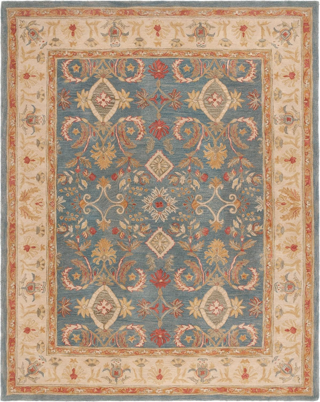 Grey Vintage Persian Traditional Area Rug