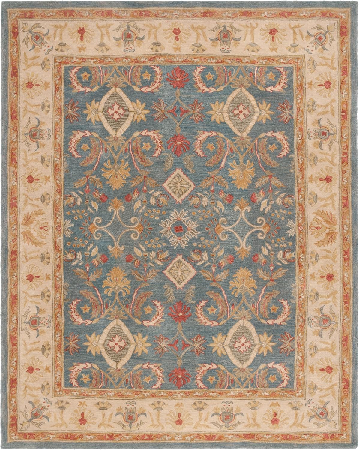 Grey Vintage Persian Traditional Area Rug
