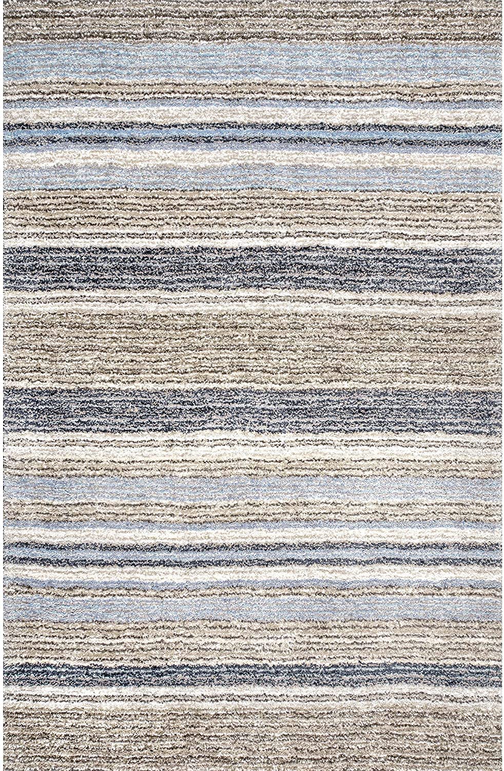 Beige Handmade Ombre Microfibre Carpet – Soft Area Rug for Living Room, Bedroom & Hall