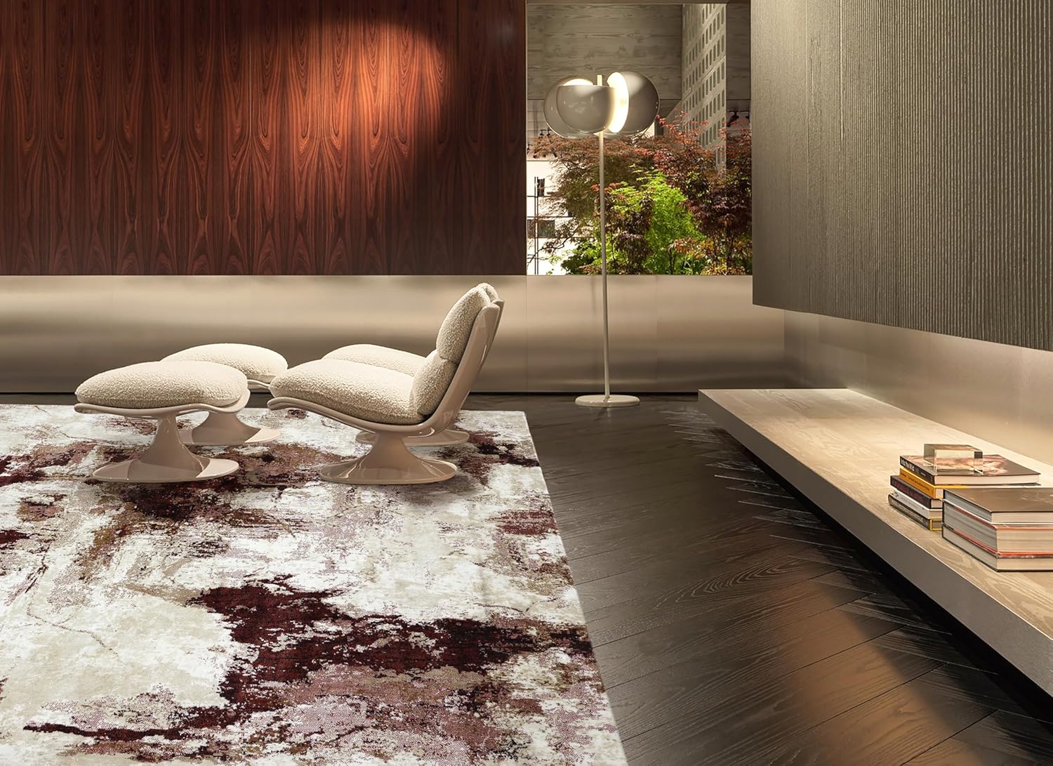 Soft & Comfortable Modern Abstract Area Rug – Washable & Easy Clean