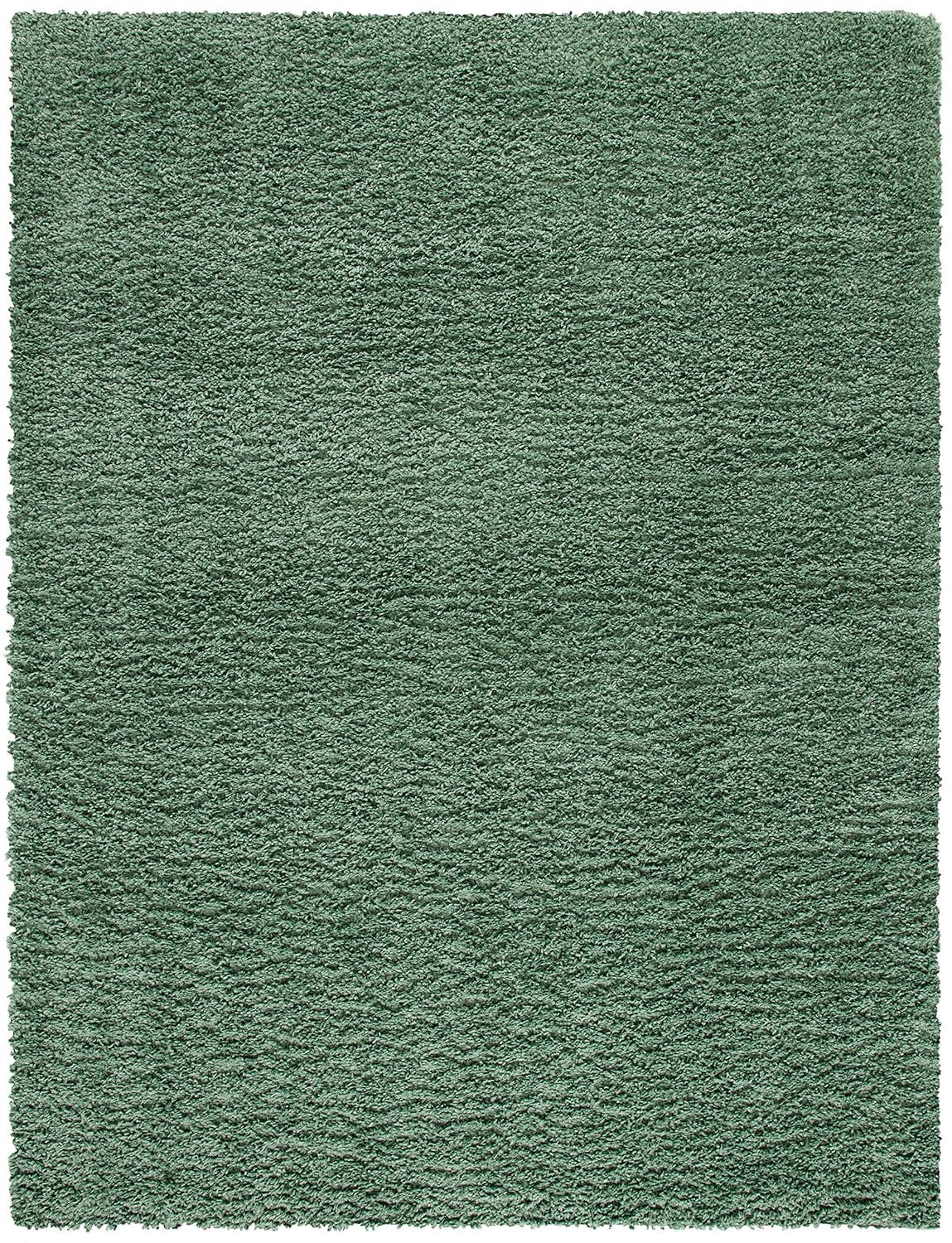Green Handmade Shaggy Carpet – Ultra Soft Area Rug for Living Room & Bedroom