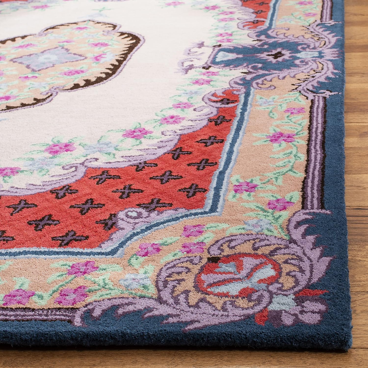 Navy Blue Traditional Handmade Persian Rug