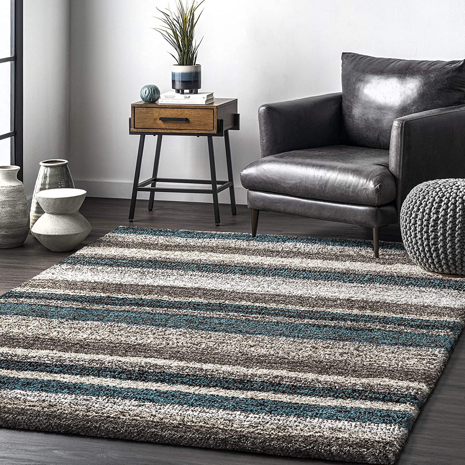 Handmade Ombre Microfibre Carpet – Soft Area Rug for Living Room, Bedroom & Hall