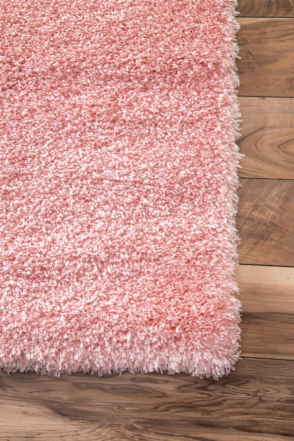 Baby Pink Handmade Shaggy Carpet – Ultra Soft Area Rug for Living Room & Bedroom