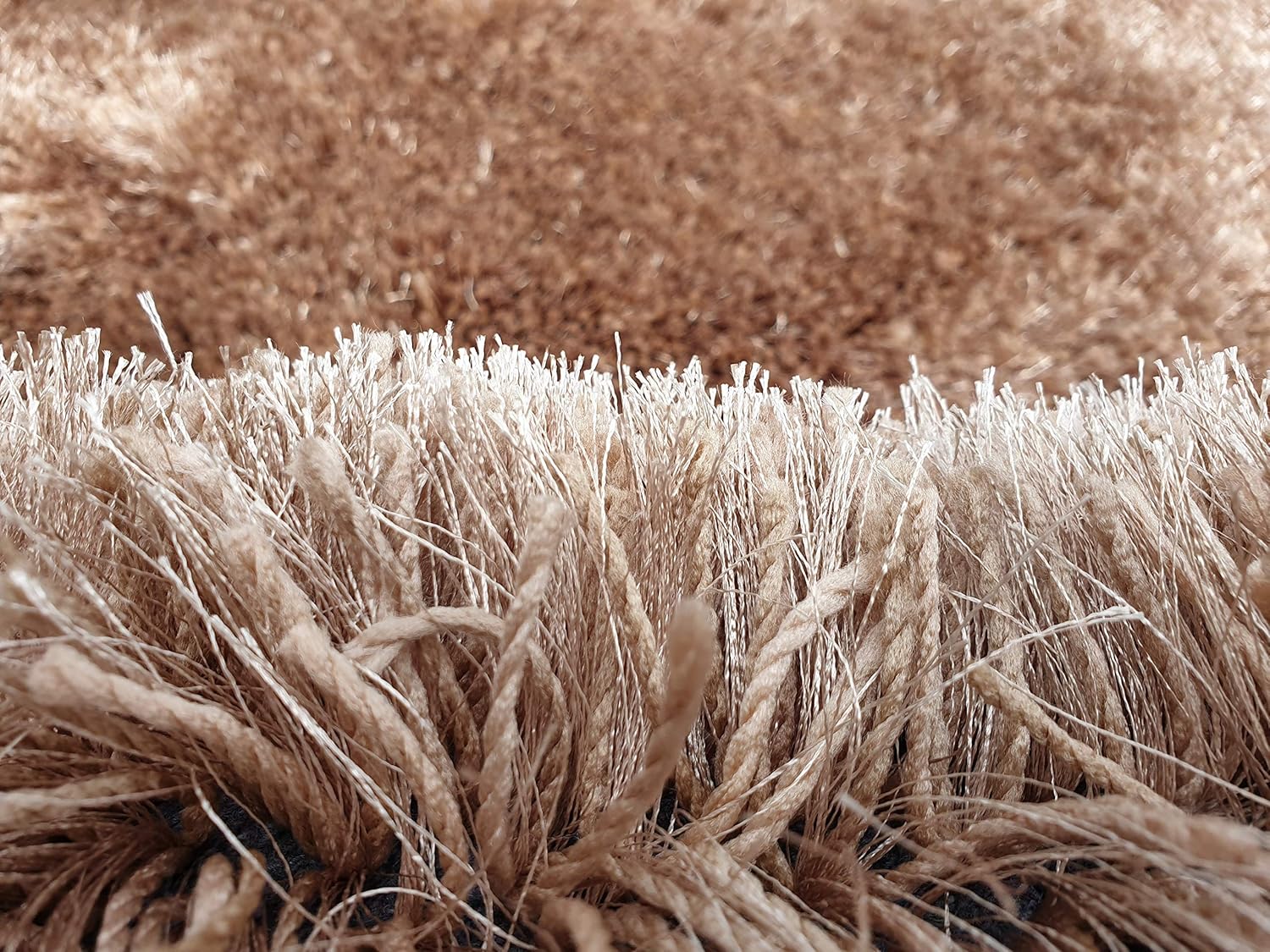 Lite Beige Handmade Shaggy Carpet – Ultra Soft Area Rug for Living Room & Bedroom