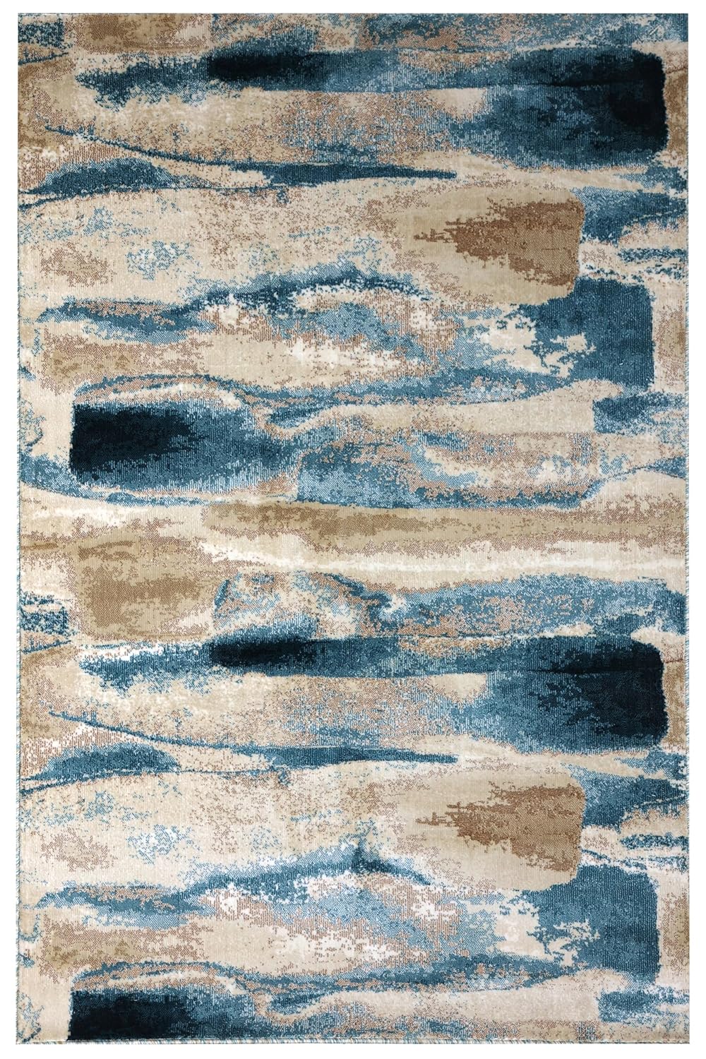 Stylish Modern Abstract Area Rug – Non-Shedding Bedroom Carpet