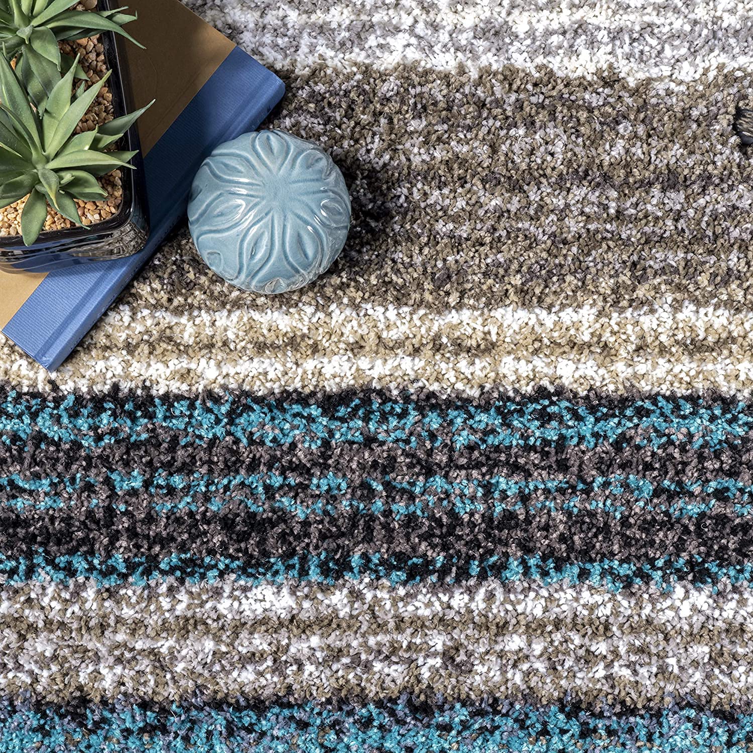 Handmade Ombre Microfibre Carpet – Soft Area Rug for Living Room, Bedroom & Hall