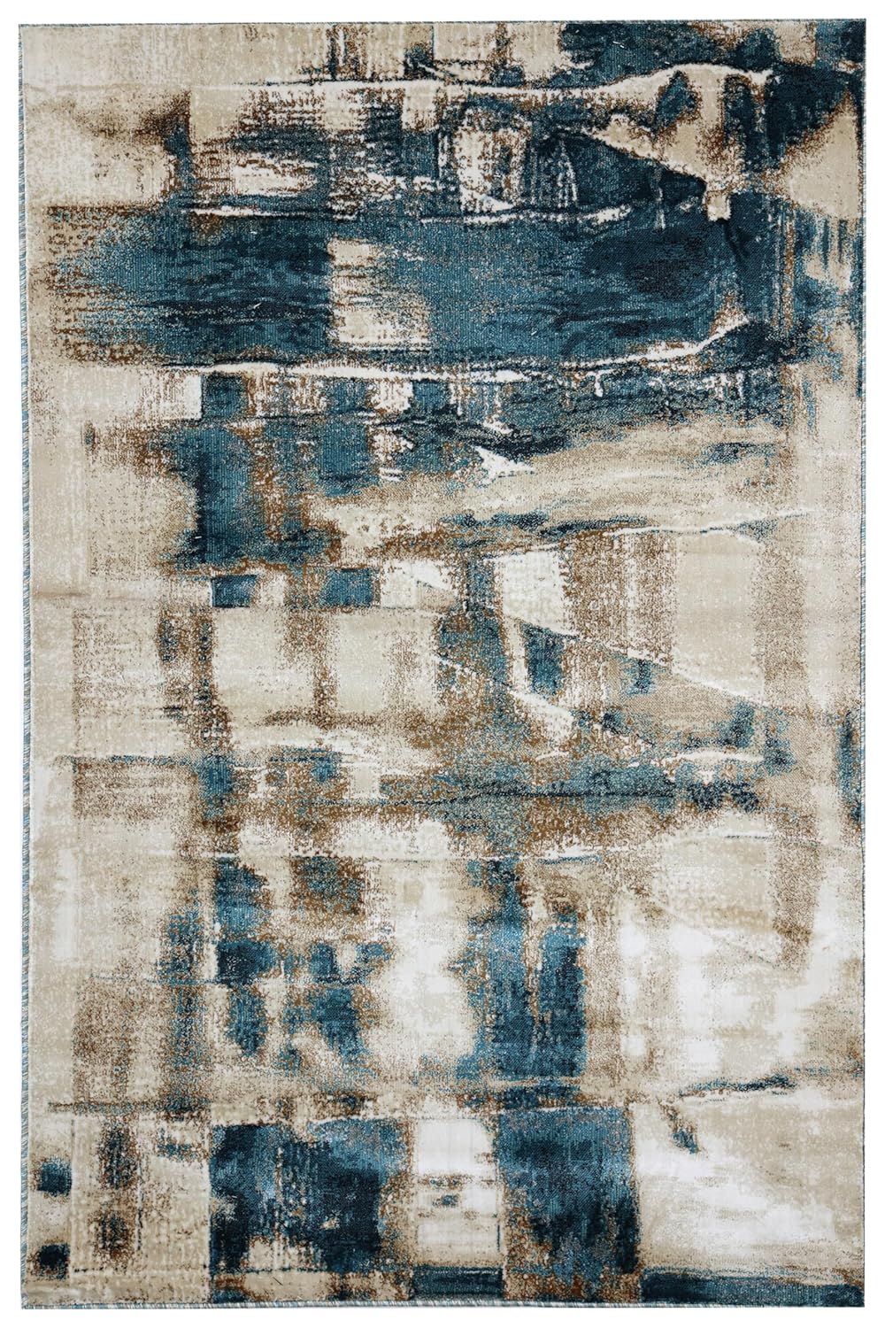 Luxury Modern Abstract Area Rug – Washable & Shed-Proof Carpet