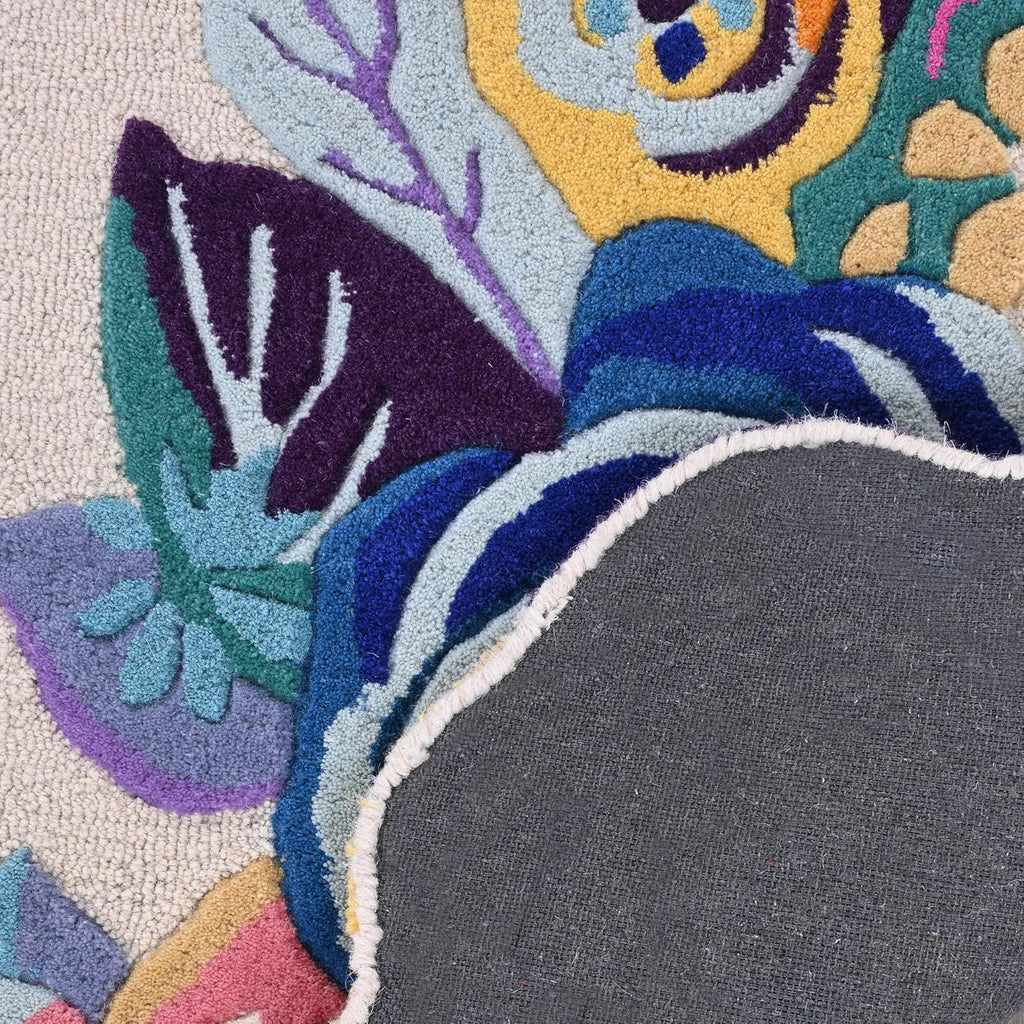 Willow Foliage Hand-Tufted Irregular Rug