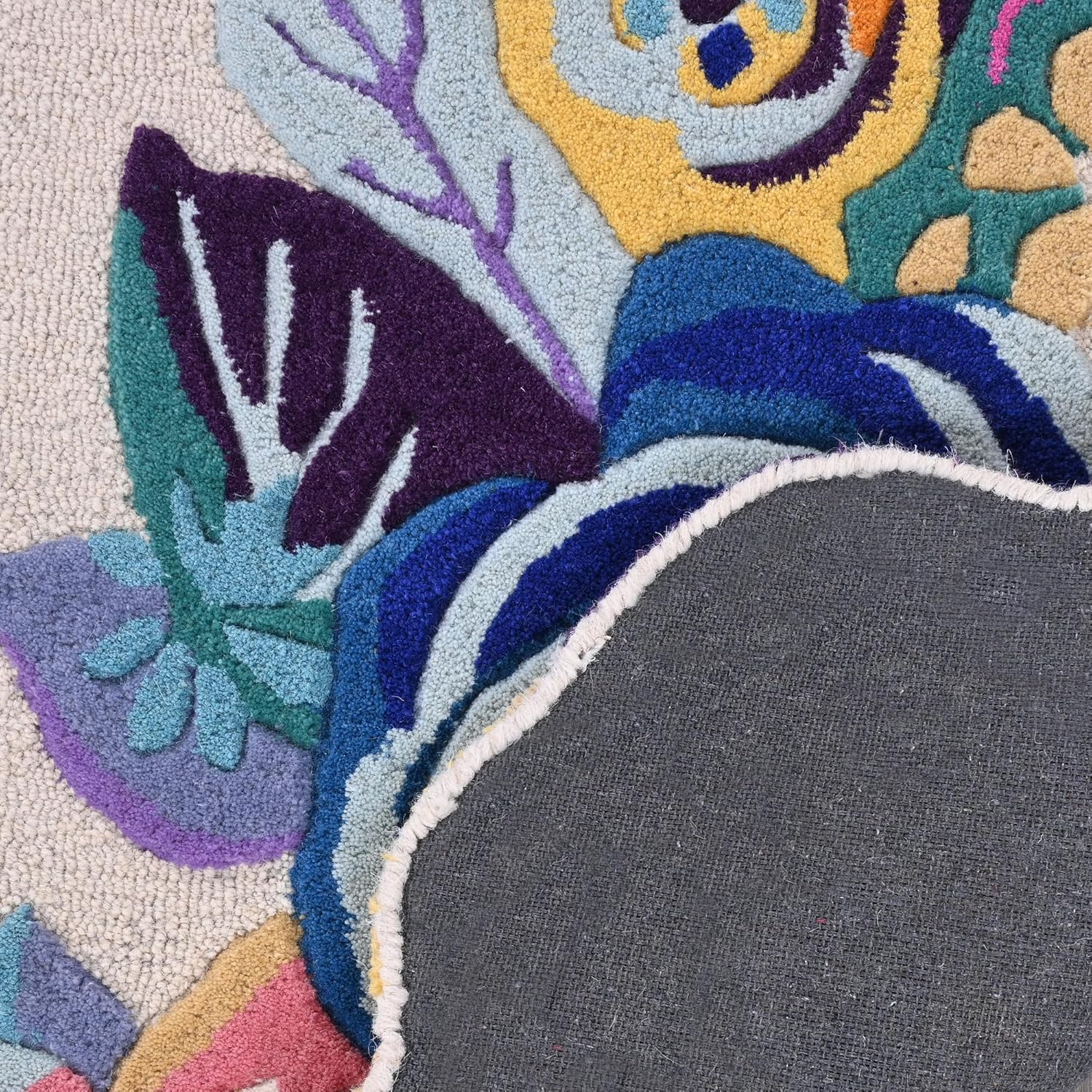 Willow Foliage Hand-Tufted Irregular Rug