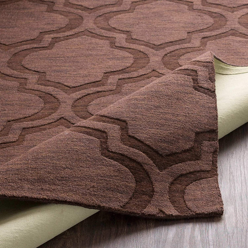 Beige Moraccan Cut-Loop Hand-Tufted Wool Rug