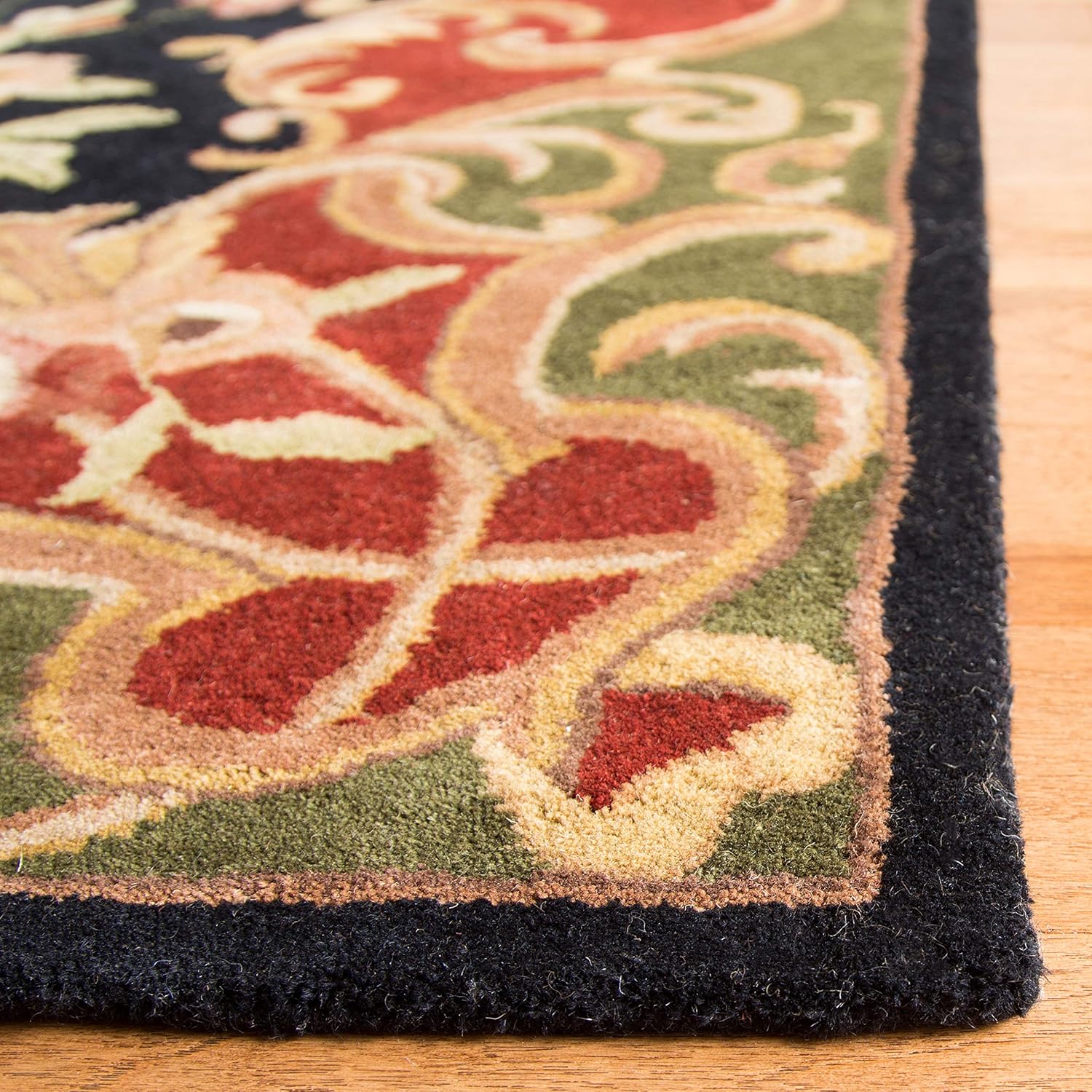 Black Vintage Persian Traditional Area Rug