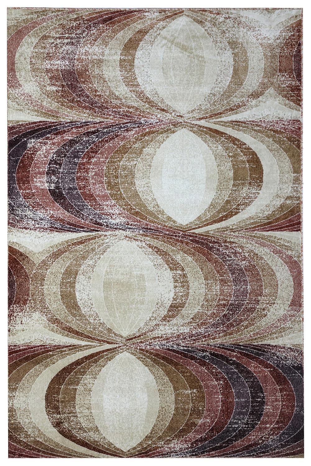 Trendy Modern Abstract Area Rug – Cozy Living Room Carpet