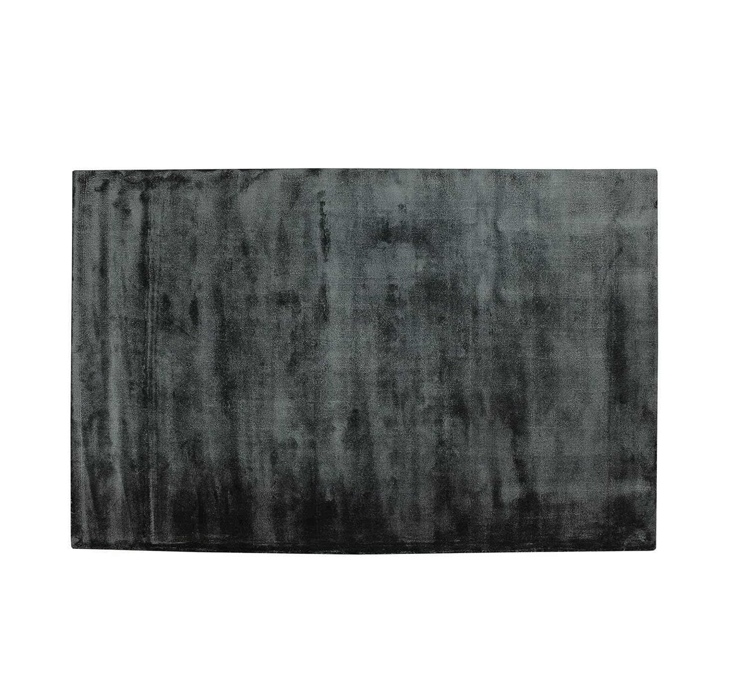 Black Lustre Haven Viscose Silk Hand-Tufted Rug