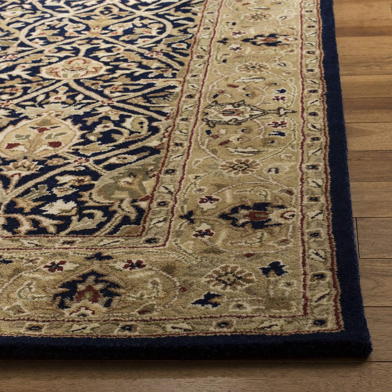 Black Handmade Vintage Persian Carpet