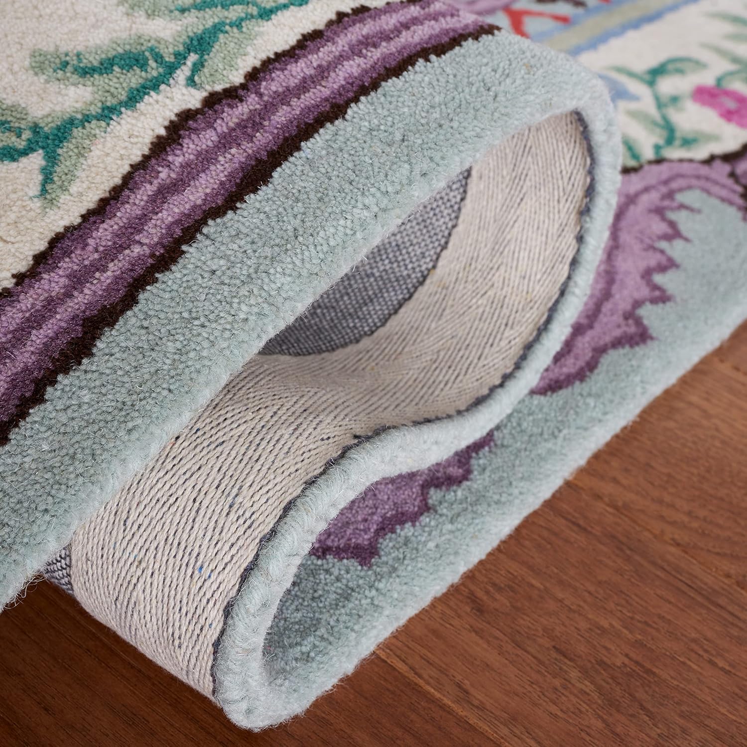 Teal Grey Traditional Handmade Persian Rug