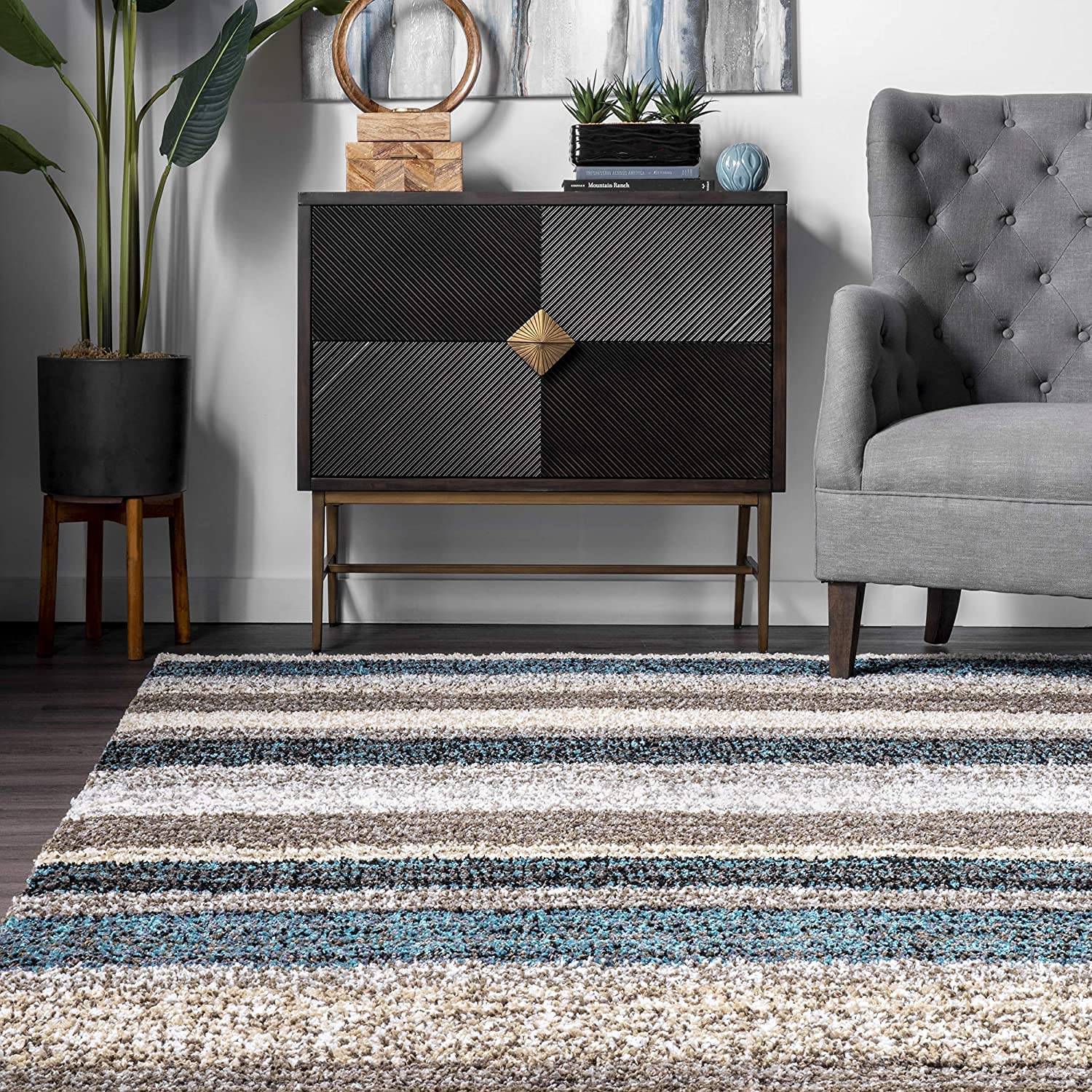 Handmade Ombre Microfibre Carpet – Soft Area Rug for Living Room, Bedroom & Hall