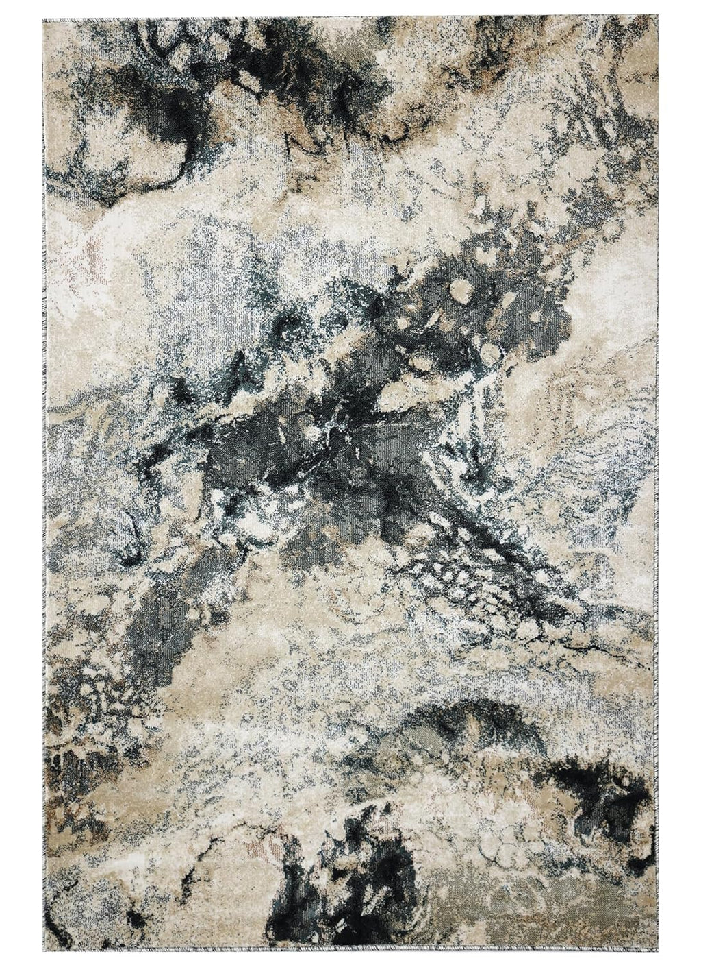 Luxury Modern Abstract Area Rug – Washable Floor Carpet for Living Spaces