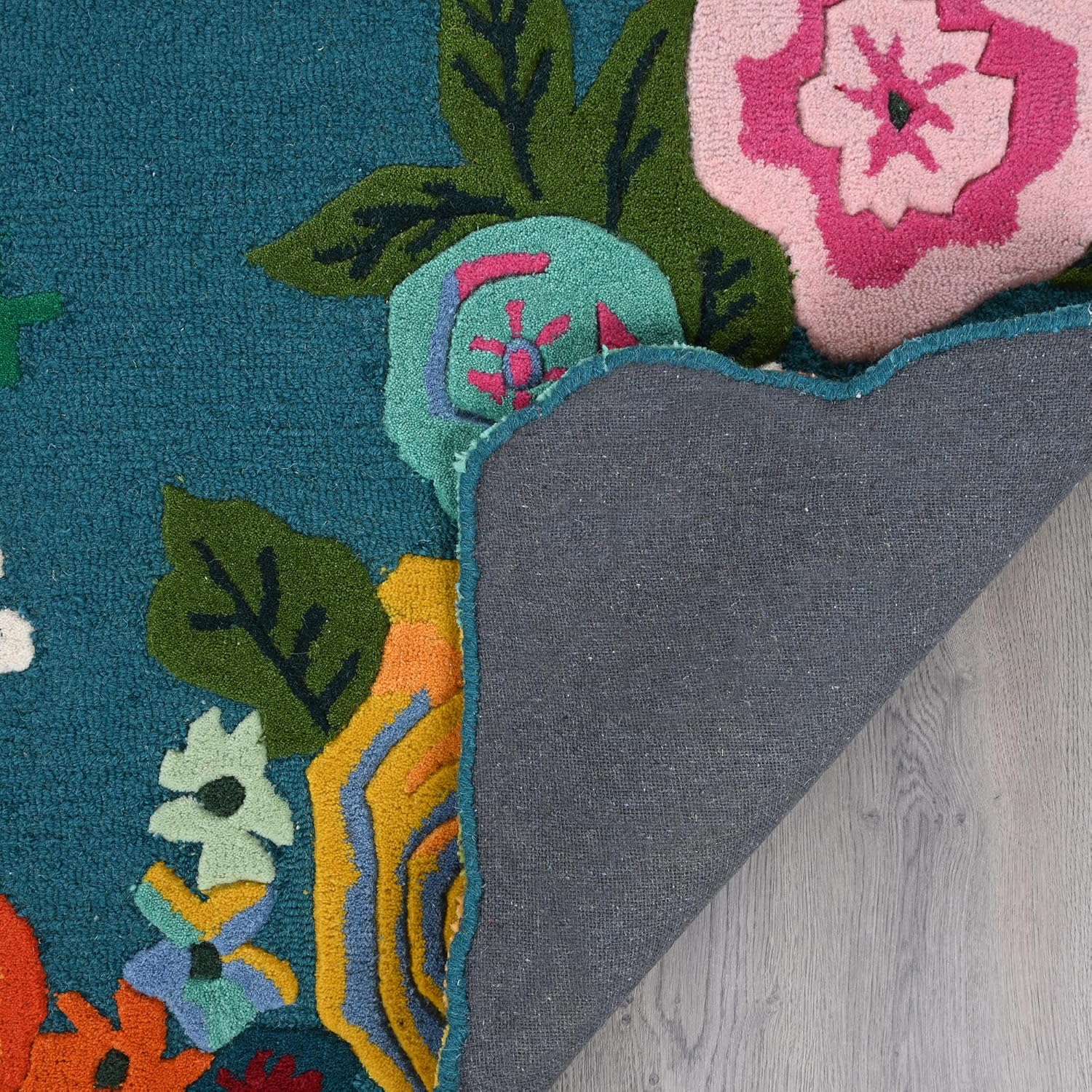 Drift Foliage Hand-Tufted Irregular Rug