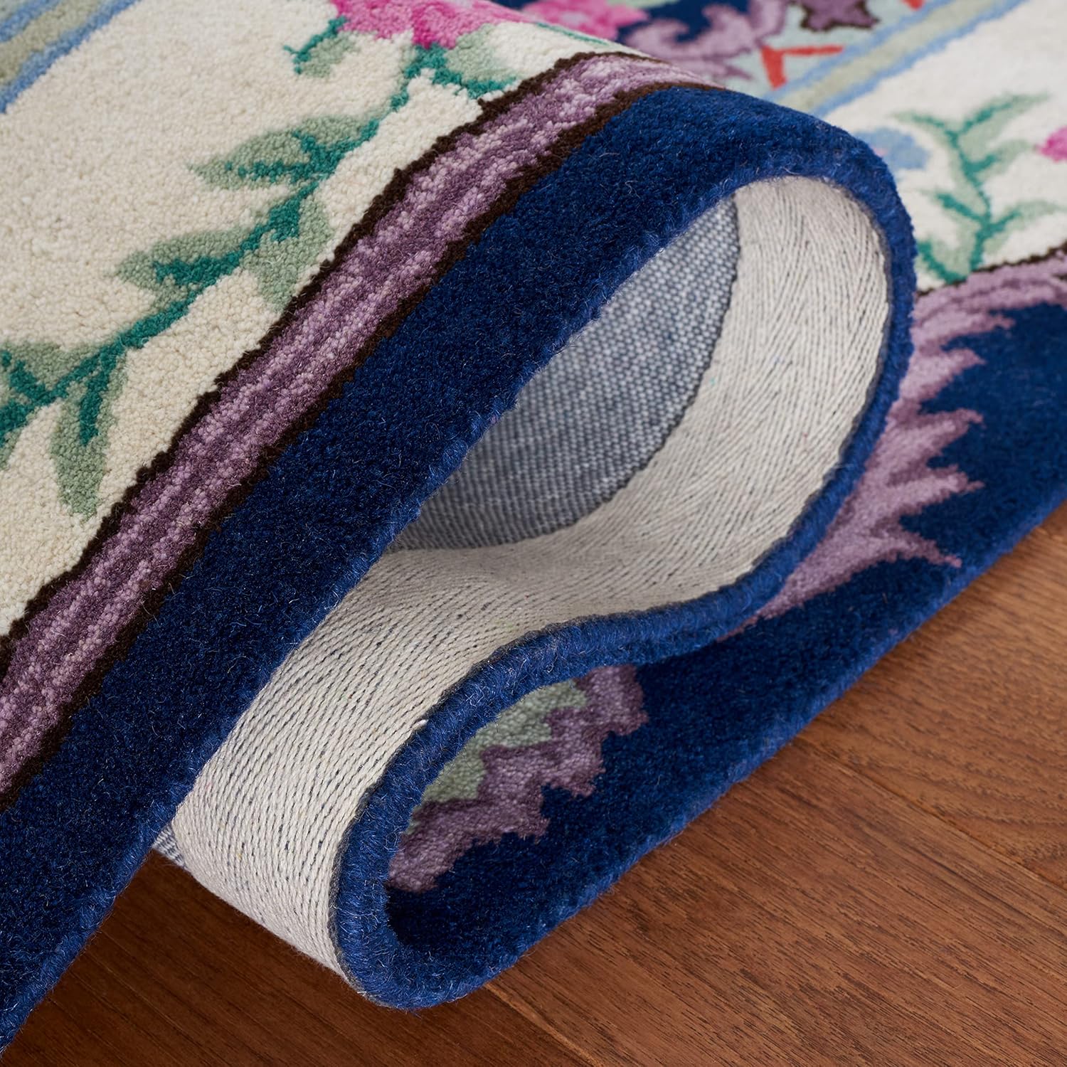 Navy Blue Traditional Handmade Persian Rug