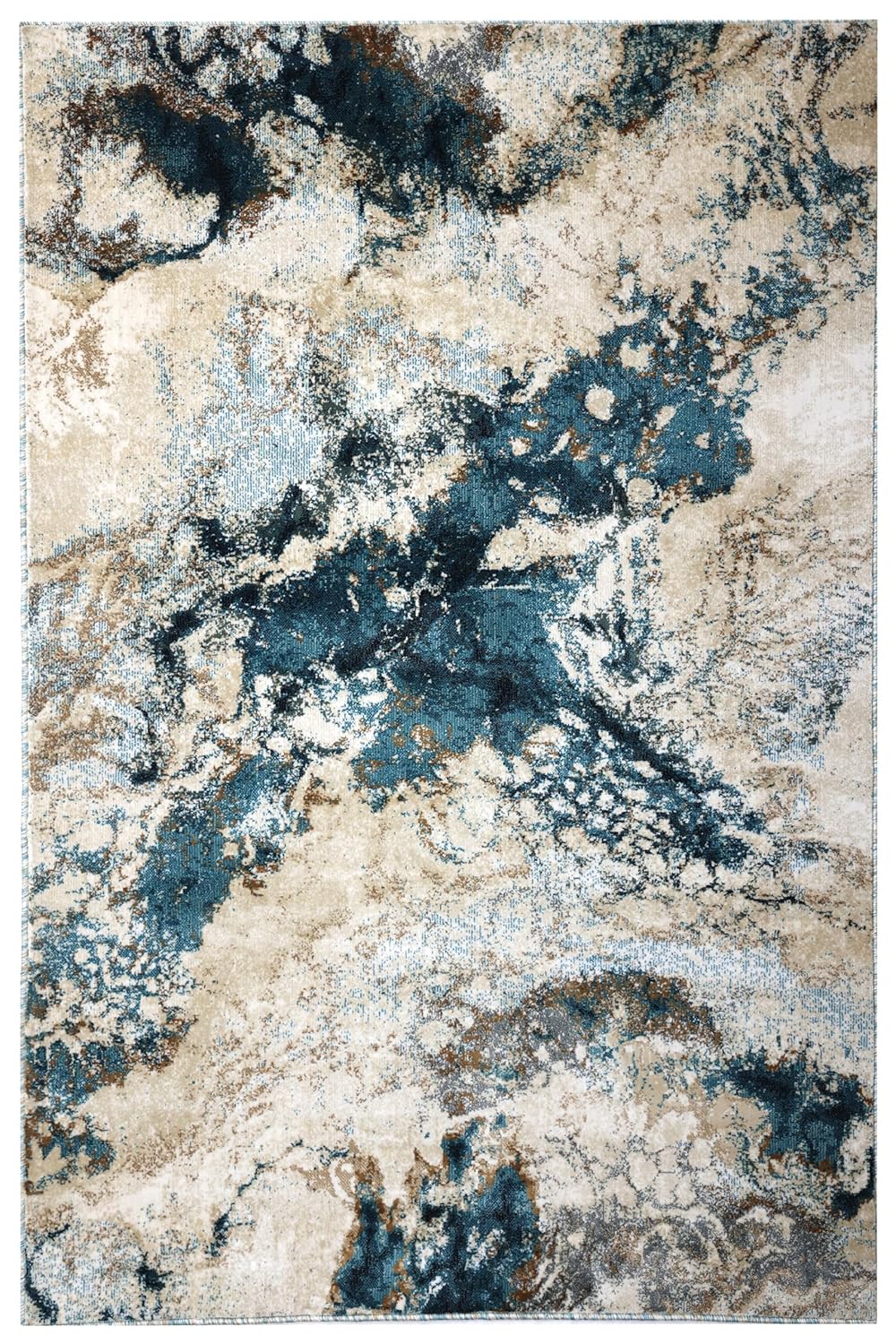 Modern Abstract Area Rug – Durable, Easy-Care & Cozy Home Carpet