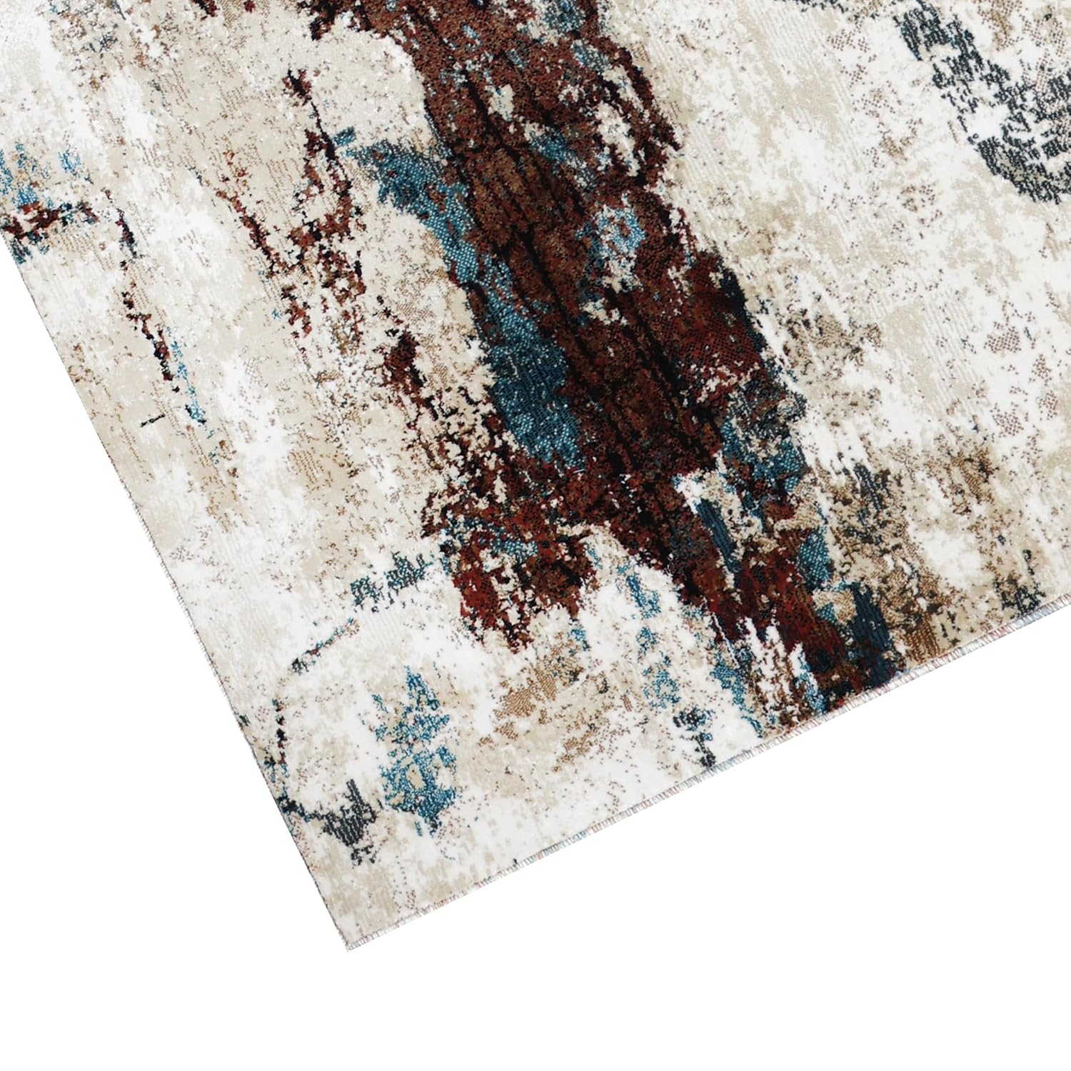 Designer Modern Abstract Area Rug – Non-Shedding & Long-Lasting