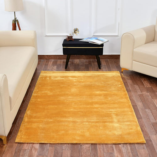 Amber Dream Weave Viscose Silk Hand-Tufted Rug