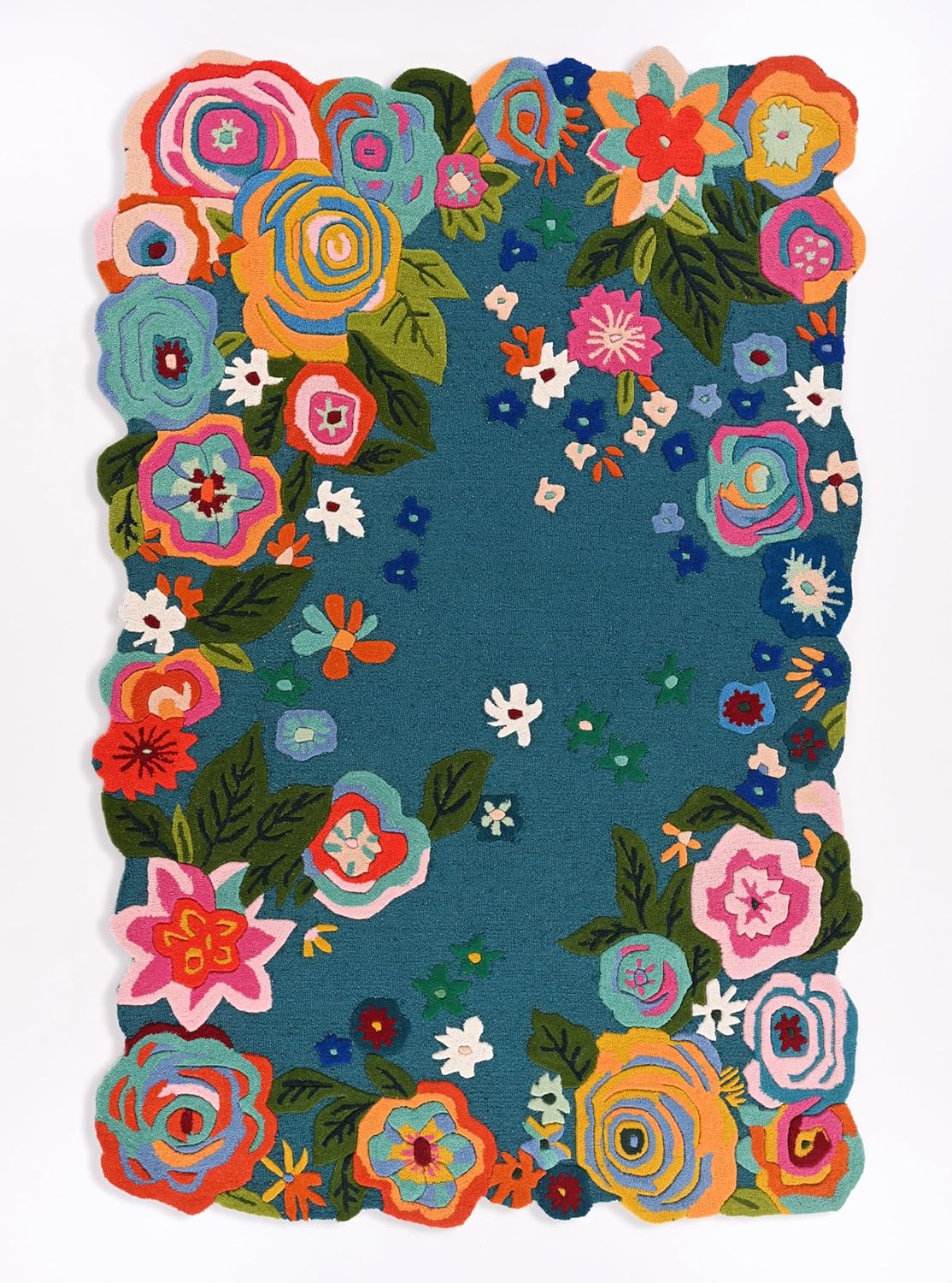 Drift Foliage Hand-Tufted Irregular Rug