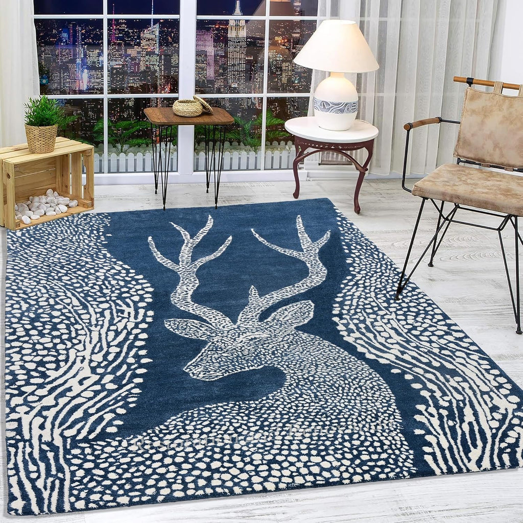 Royal Antelop Wool Rug – Handcrafted Oriental Elegance