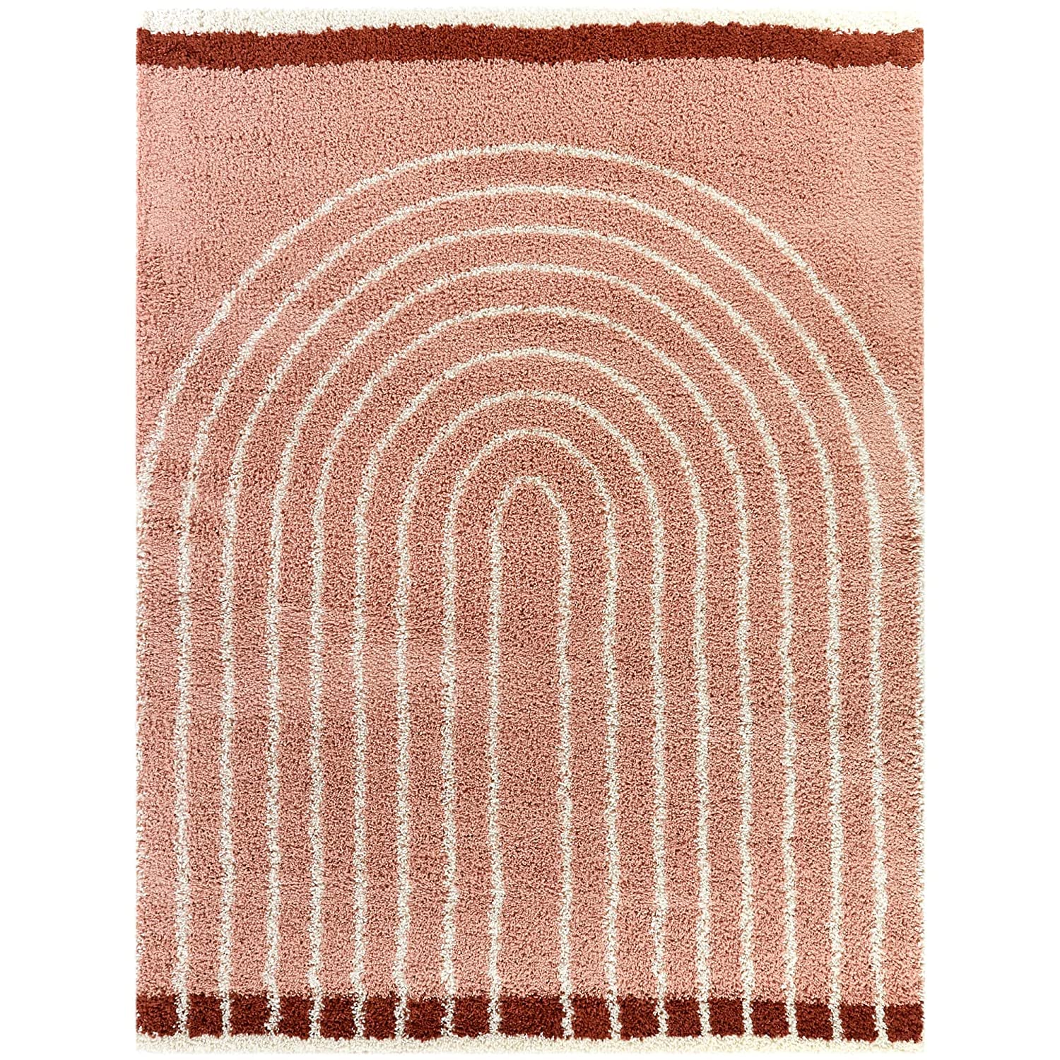 Blush Pink Shaggy Carpet | Luxurious Handmade Microfiber Area Rug