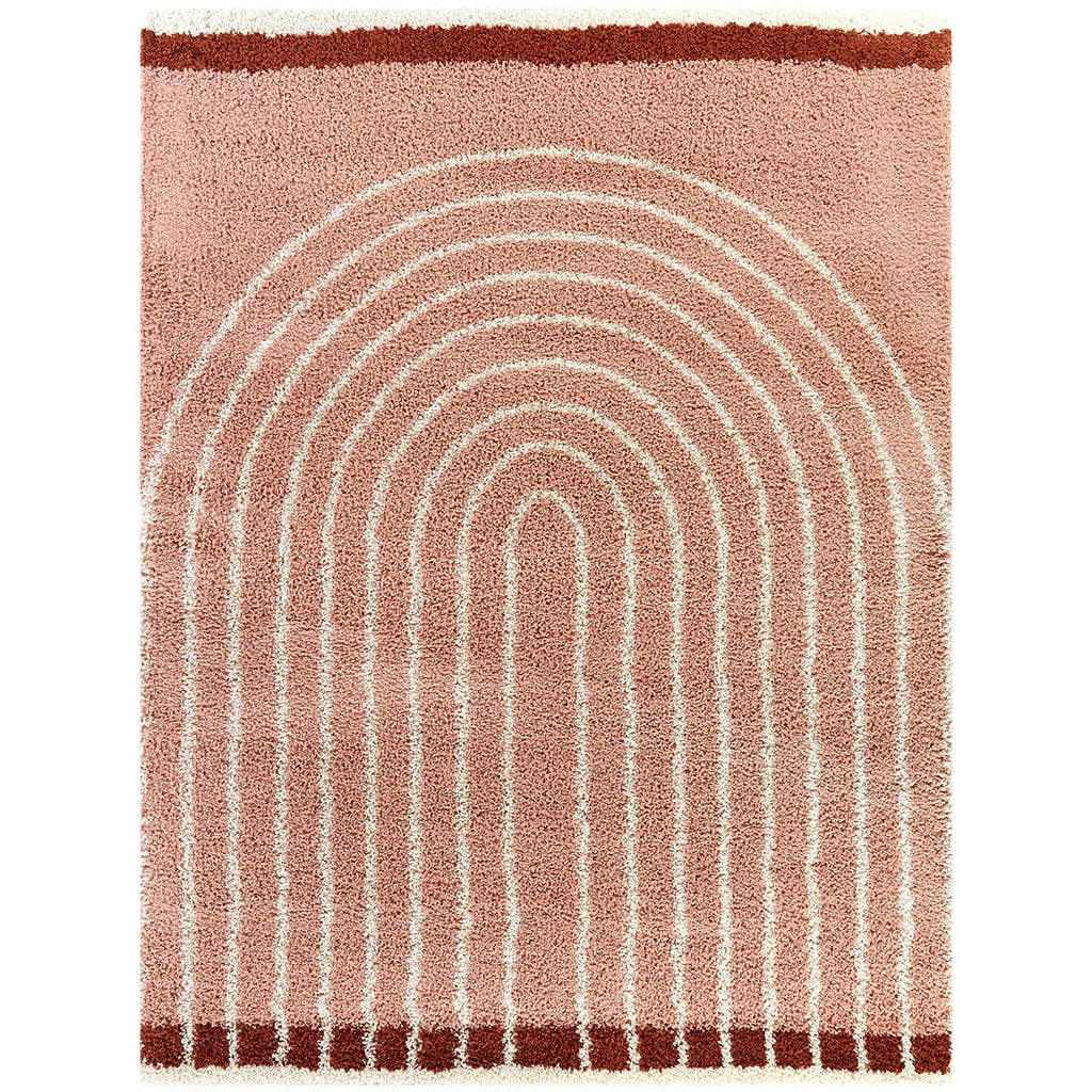 Blush Pink Shaggy Carpet | Luxurious Handmade Microfiber Area Rug