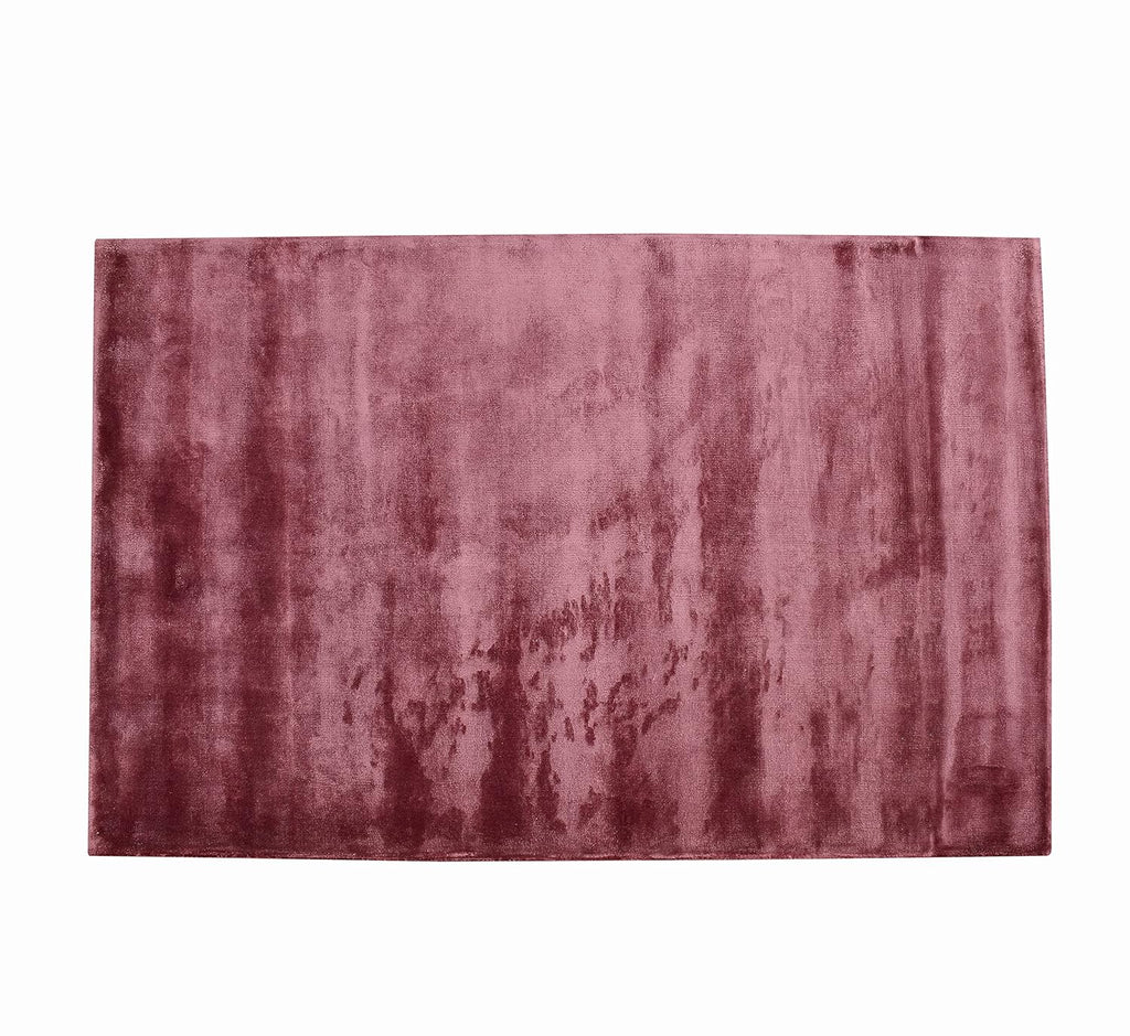 Lilac Pearl Dust Viscose Silk Hand-Tufted Rug