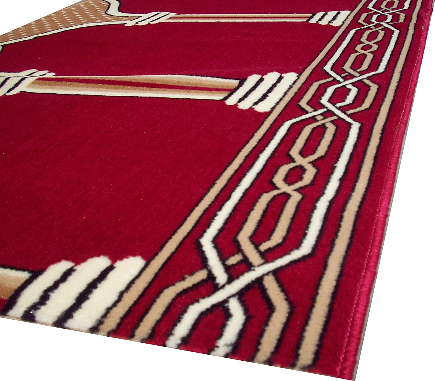 Red Janamaz Roll – Premium Masjid Carpet | Mosque Prayer Mat & Janamaz Rug